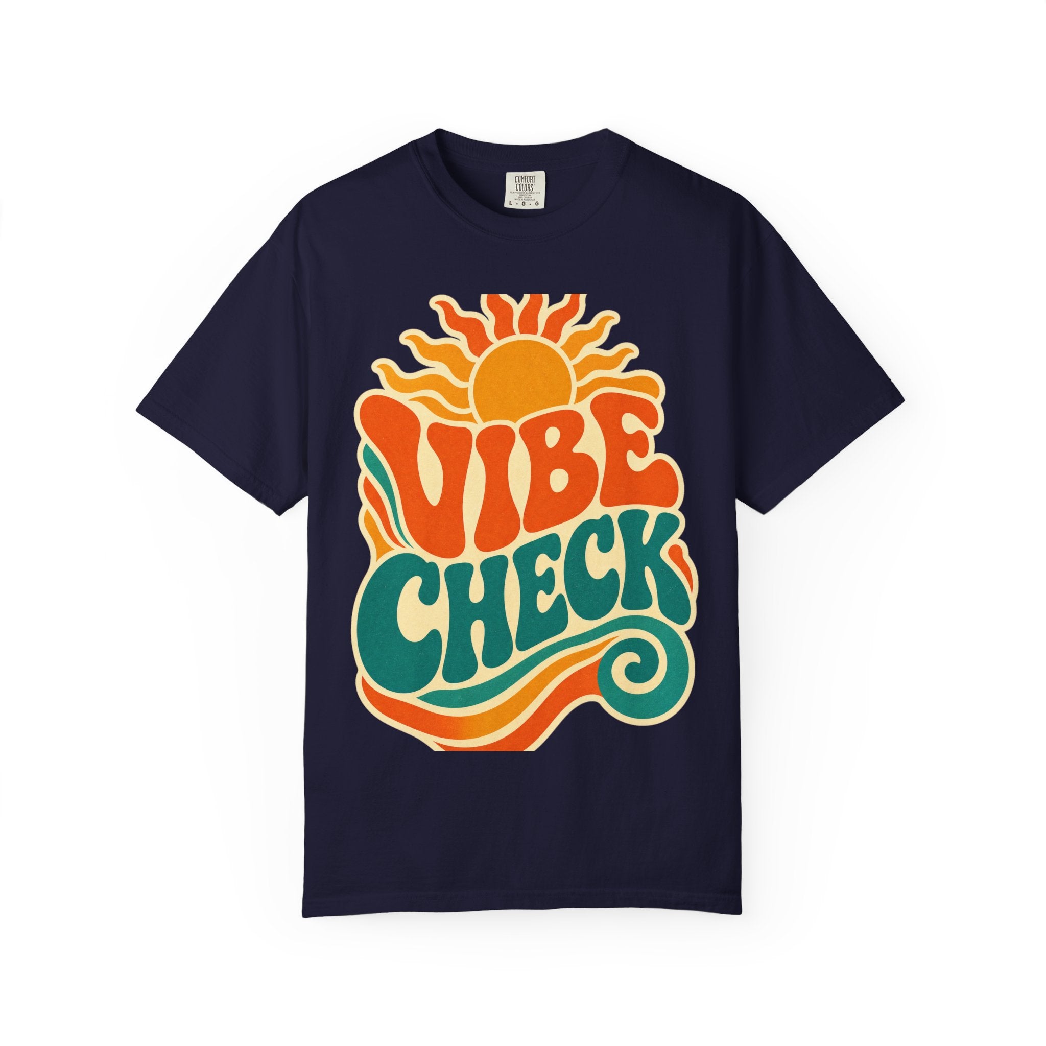 Vibe Check Retro Sun T-Shirt — 70s Wave Graphic Tee