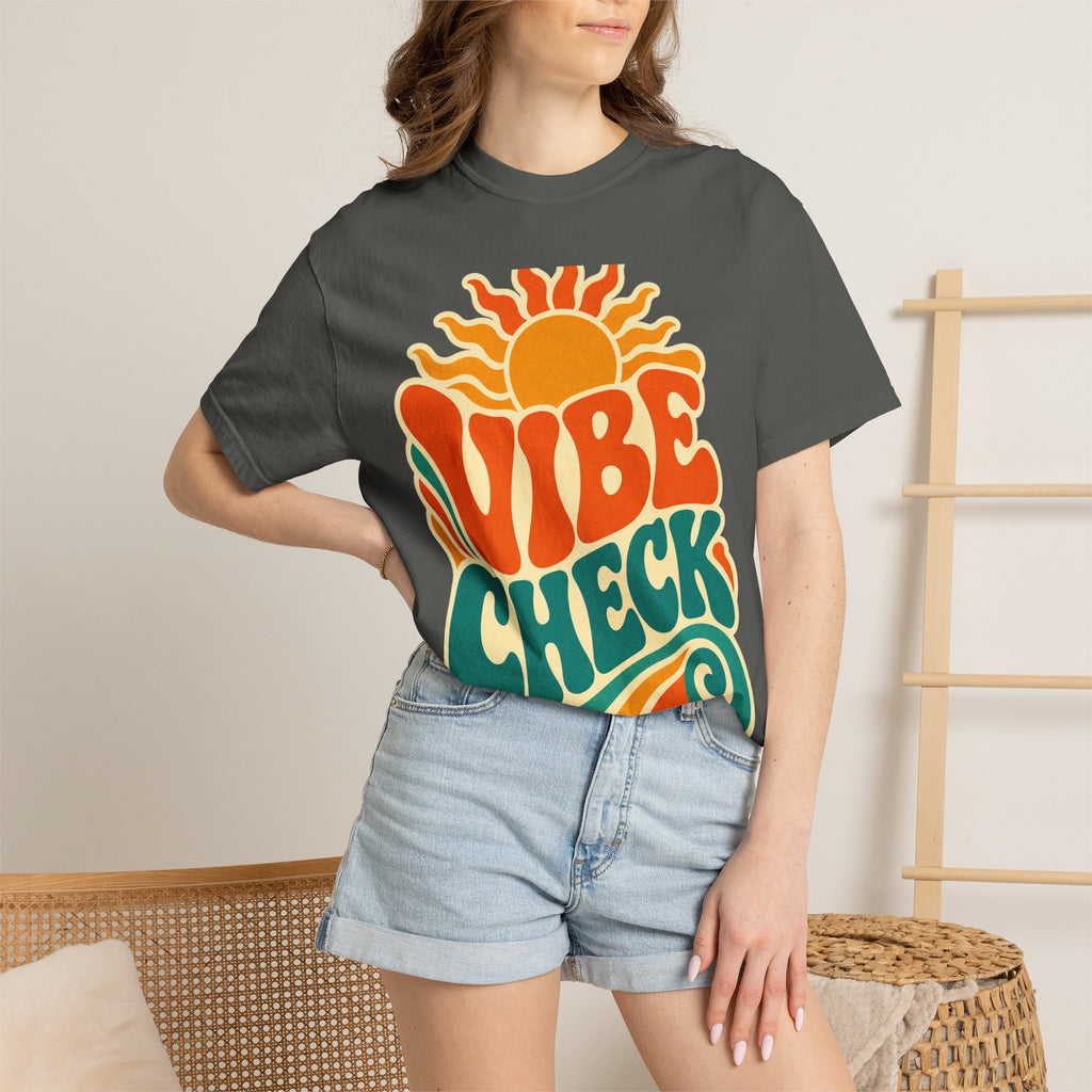 Vibe Check Retro Sun T-Shirt — 70s Wave Graphic Tee