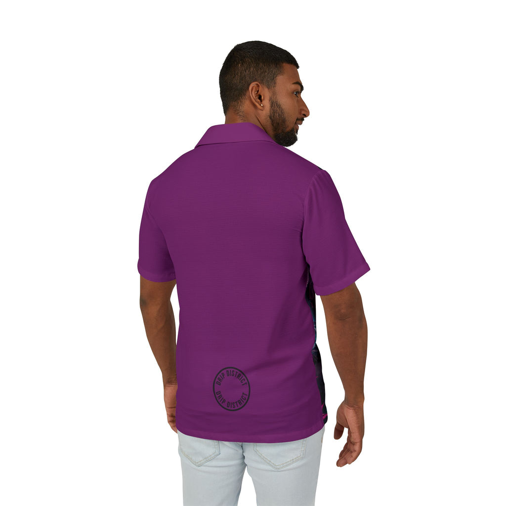 Men's Futuristic Dystopian Beach Camp Shirt