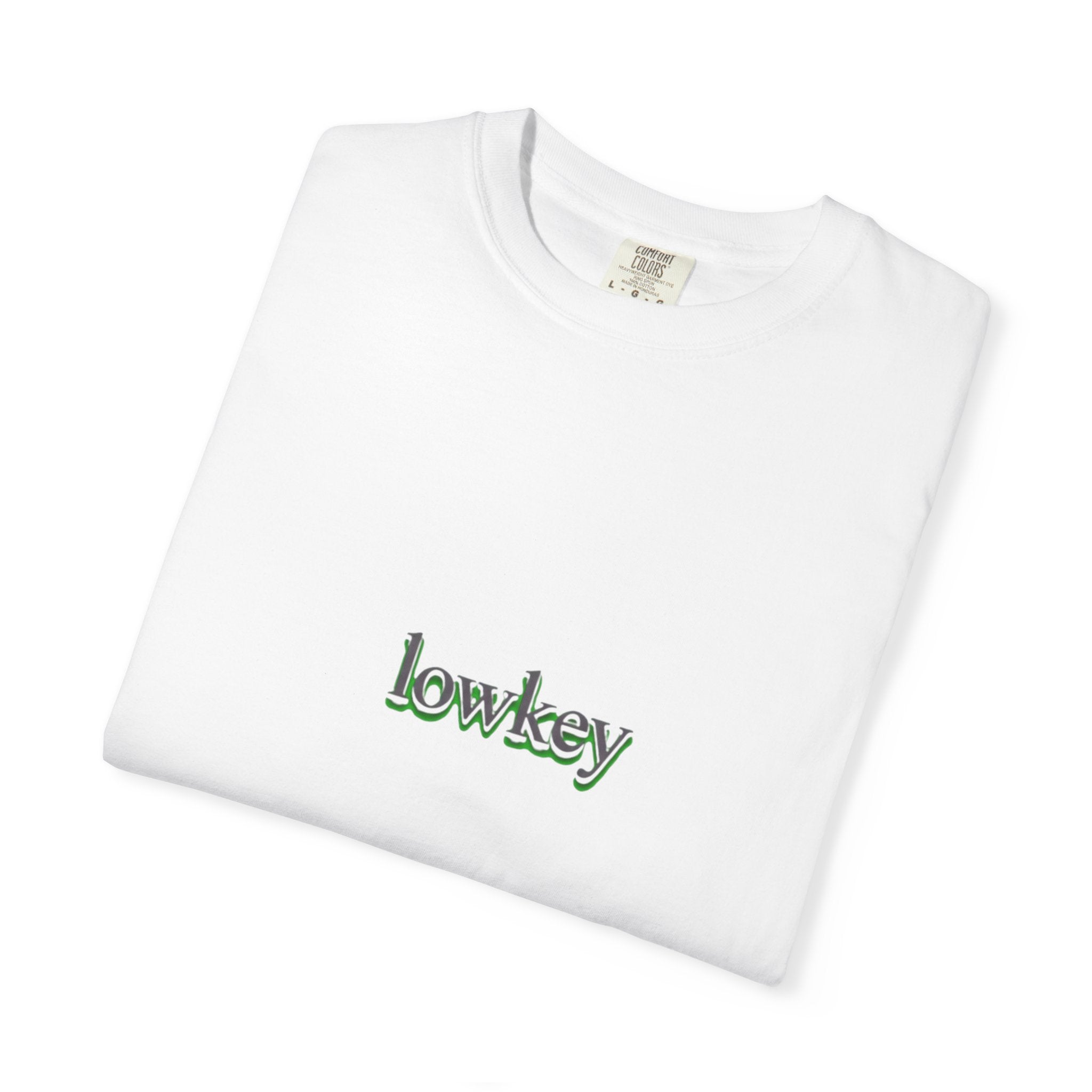 Lowkey Logo T-Shirt — Minimalist Front Text Tee