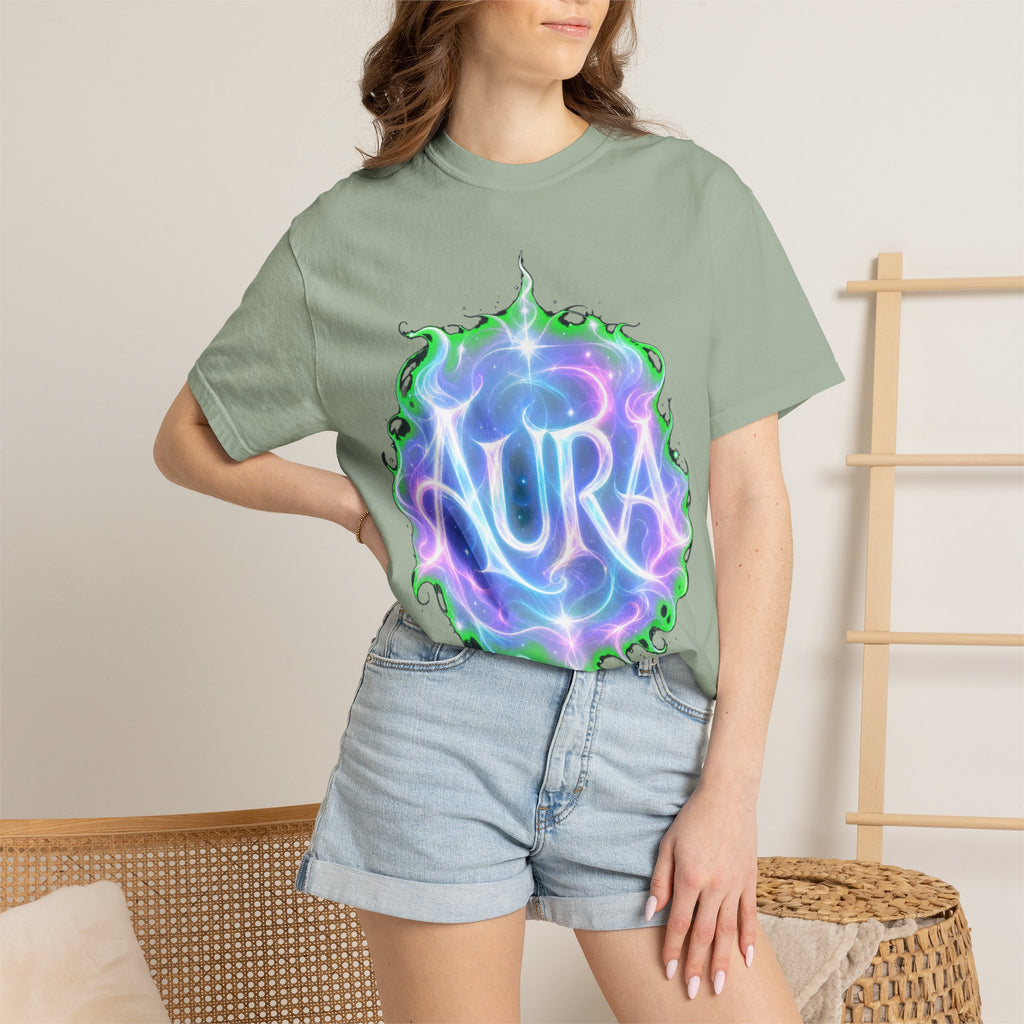 Aura Graphic T‑Shirt — Mystical Pastel Orb Design