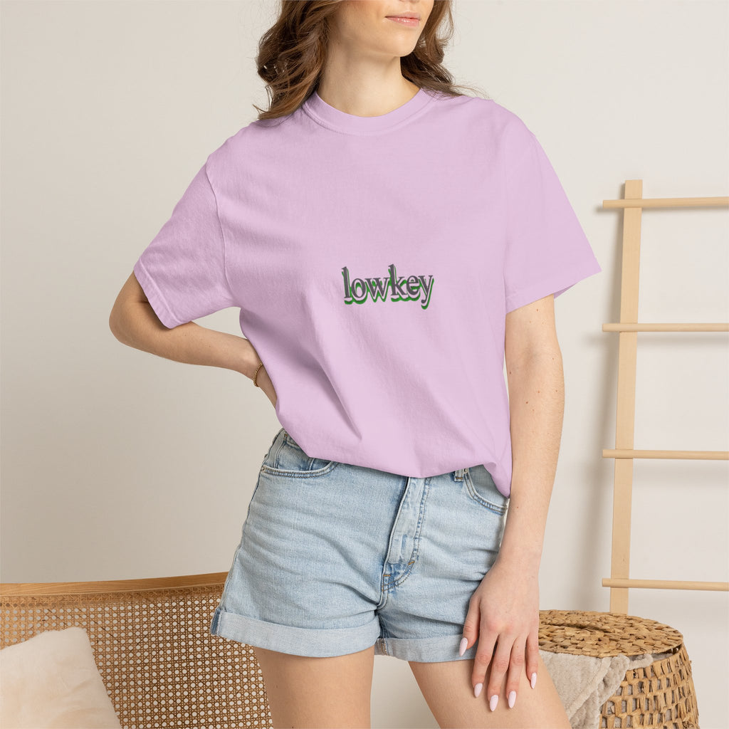 Lowkey Logo T-Shirt — Minimalist Front Text Tee