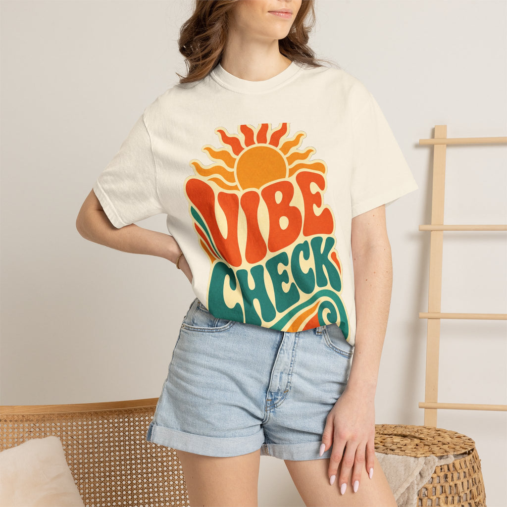 Vibe Check Retro Sun T-Shirt — 70s Wave Graphic Tee