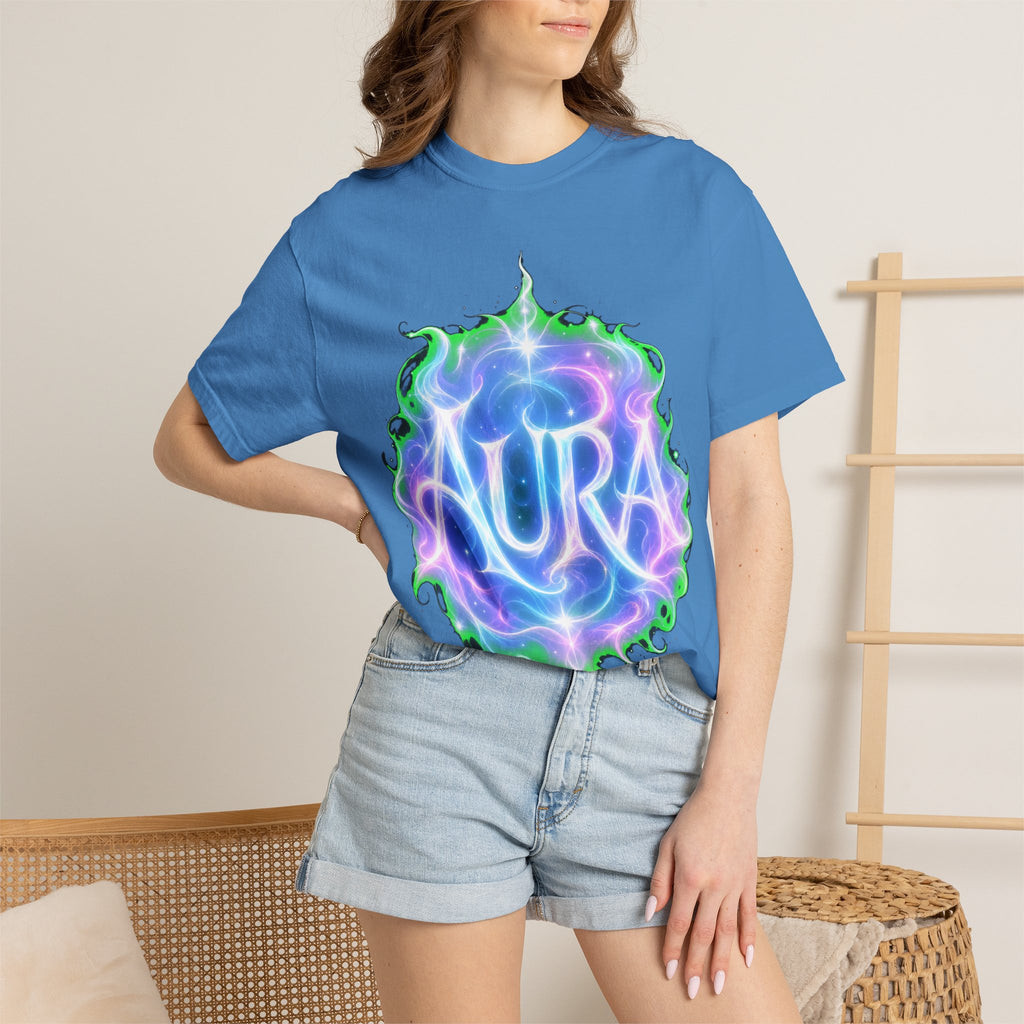 Aura Graphic T‑Shirt — Mystical Pastel Orb Design
