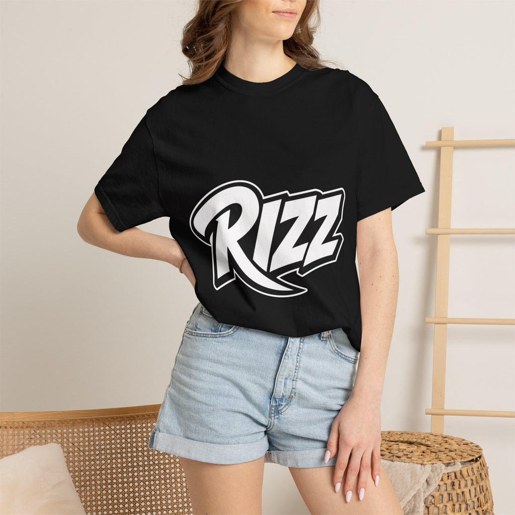Slang Rizz Script Logo T-Shirt — Bold Streetwear Graphic Tee