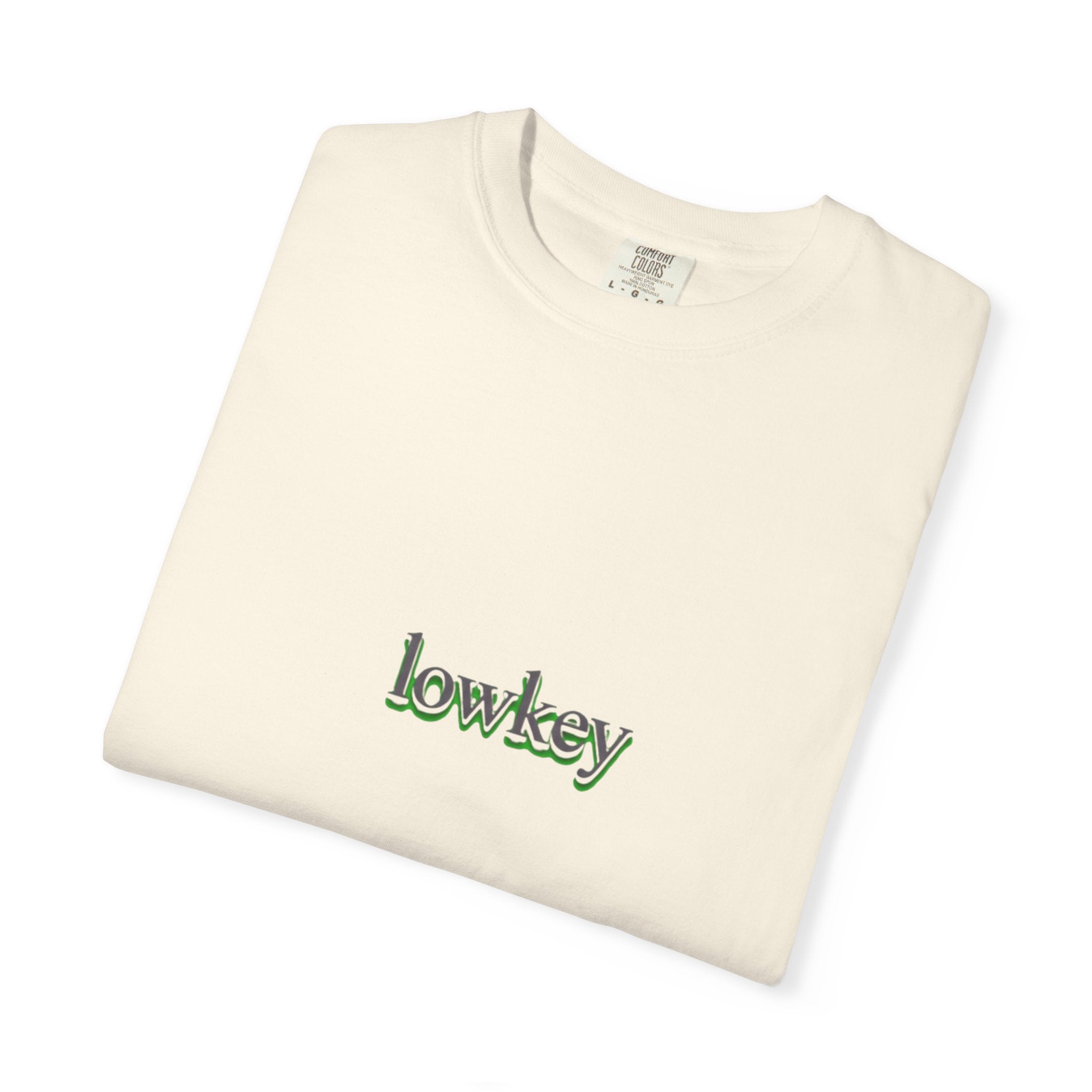Lowkey Logo T-Shirt — Minimalist Front Text Tee