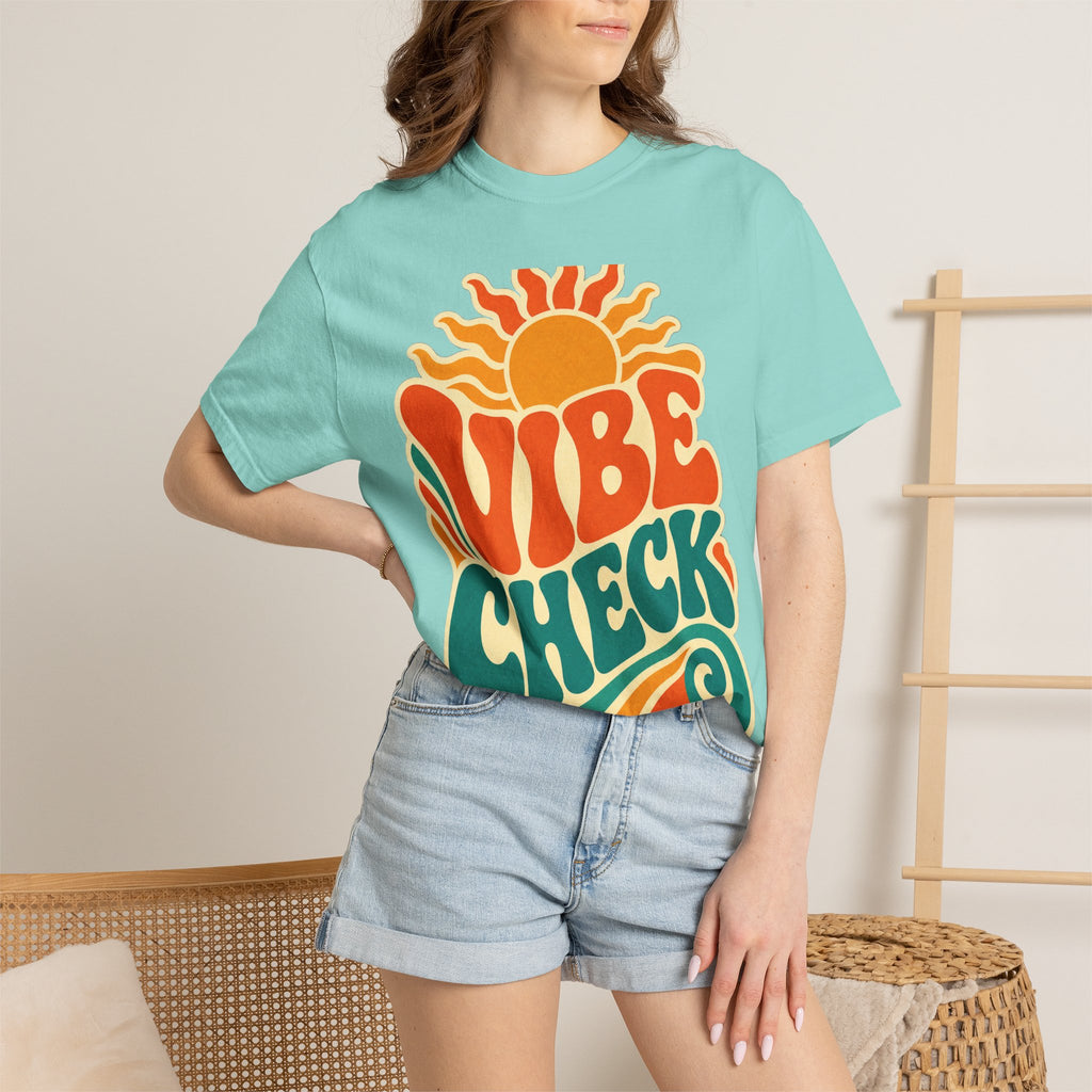Vibe Check Retro Sun T-Shirt — 70s Wave Graphic Tee