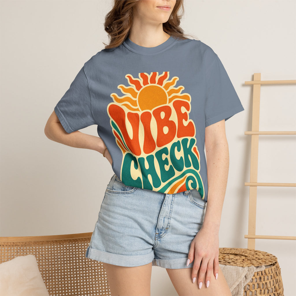 Vibe Check Retro Sun T-Shirt — 70s Wave Graphic Tee