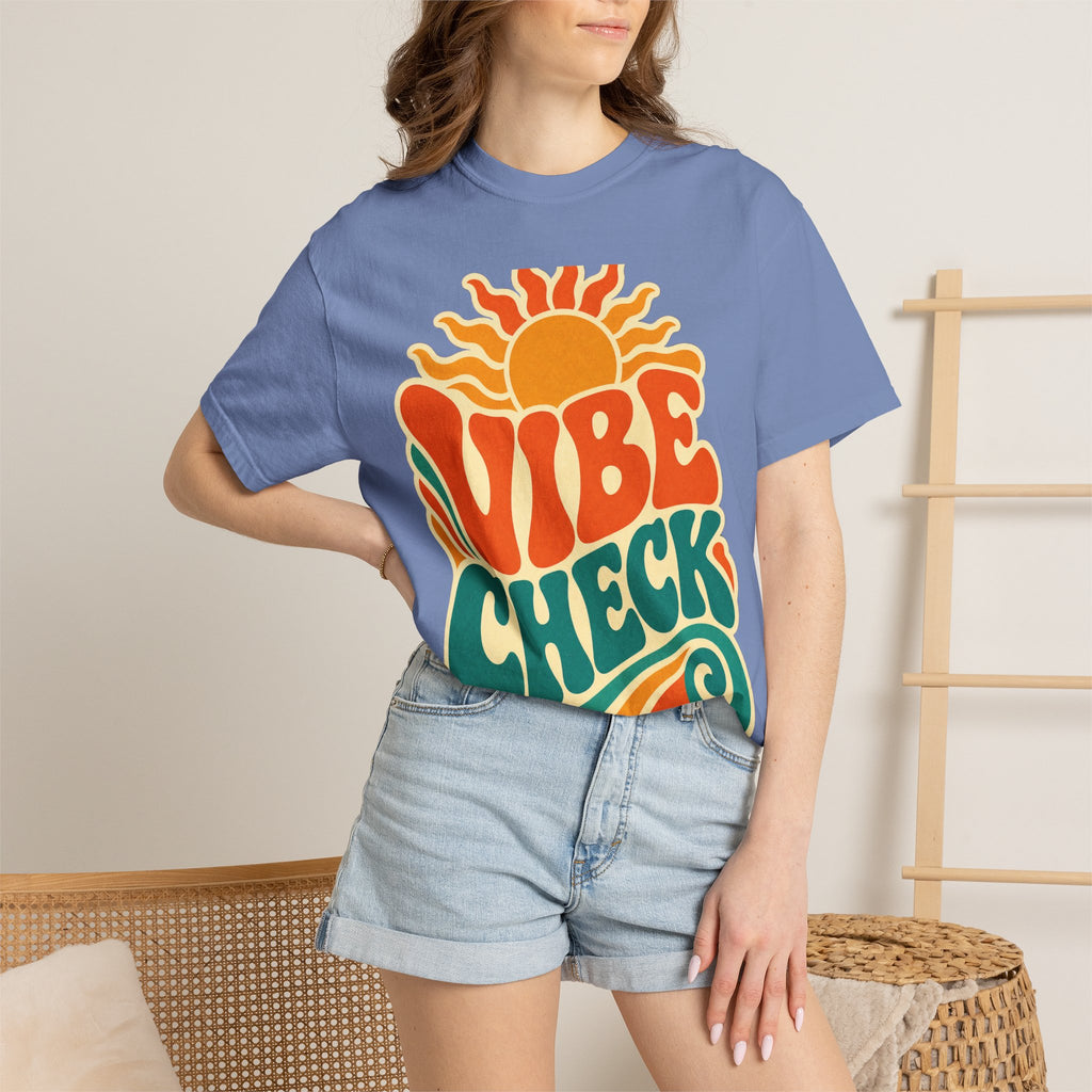 Vibe Check Retro Sun T-Shirt — 70s Wave Graphic Tee