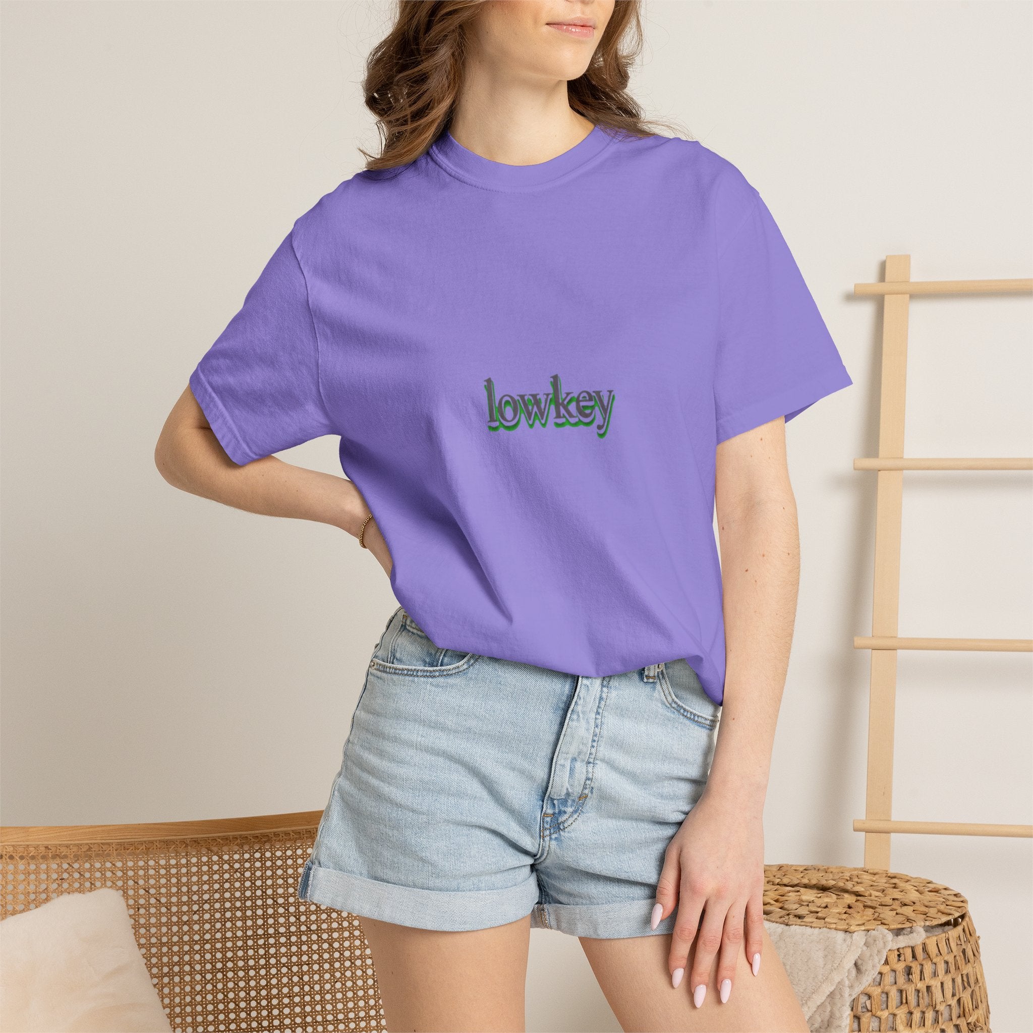 Lowkey Logo T-Shirt — Minimalist Front Text Tee
