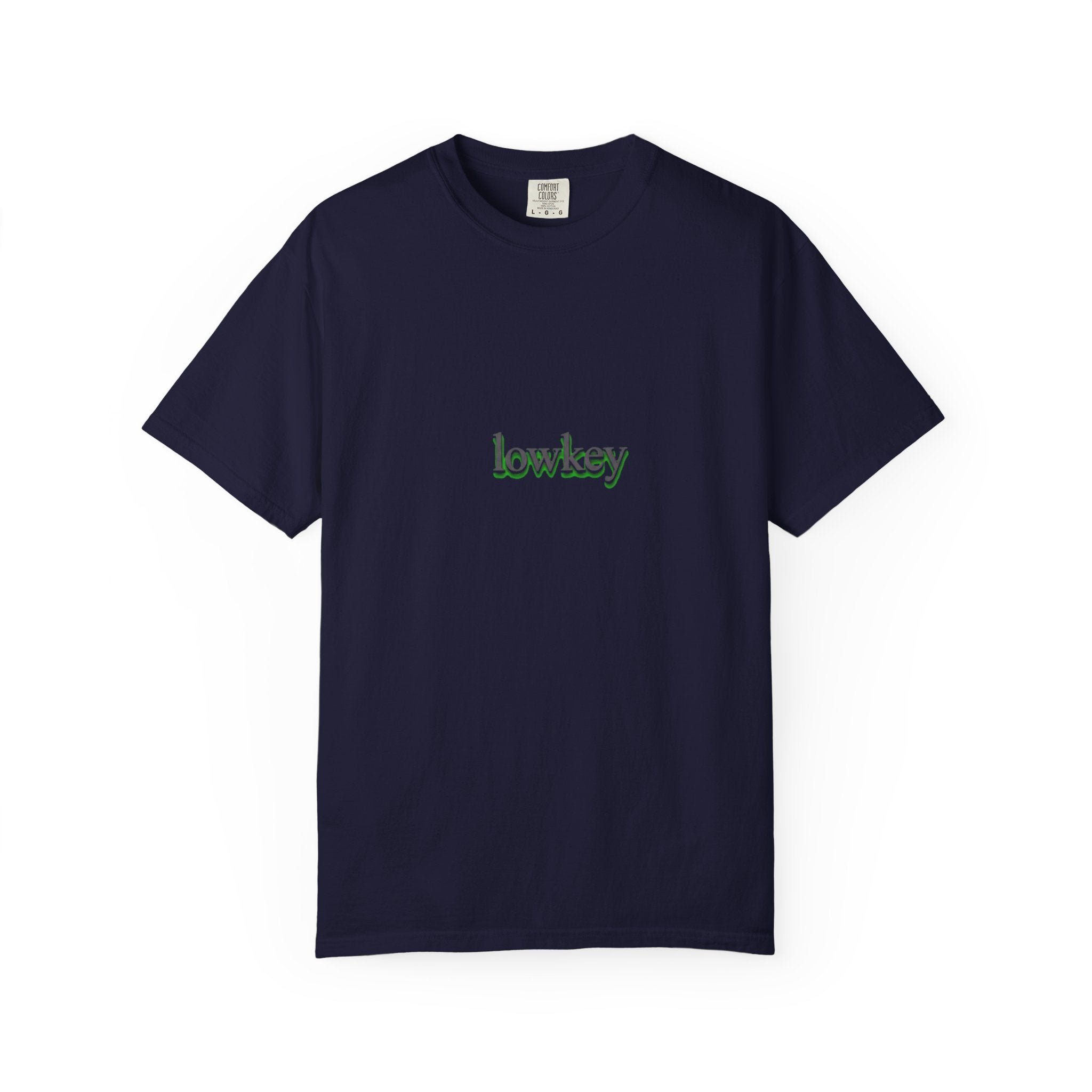 Lowkey Logo T-Shirt — Minimalist Front Text Tee