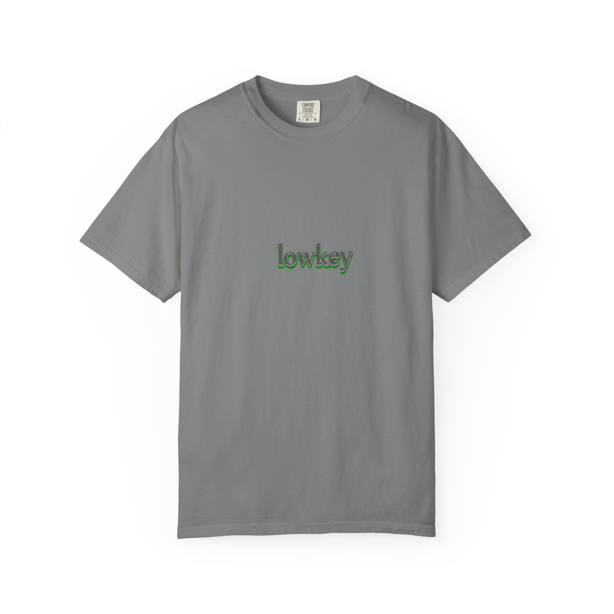 Lowkey Logo T-Shirt — Minimalist Front Text Tee