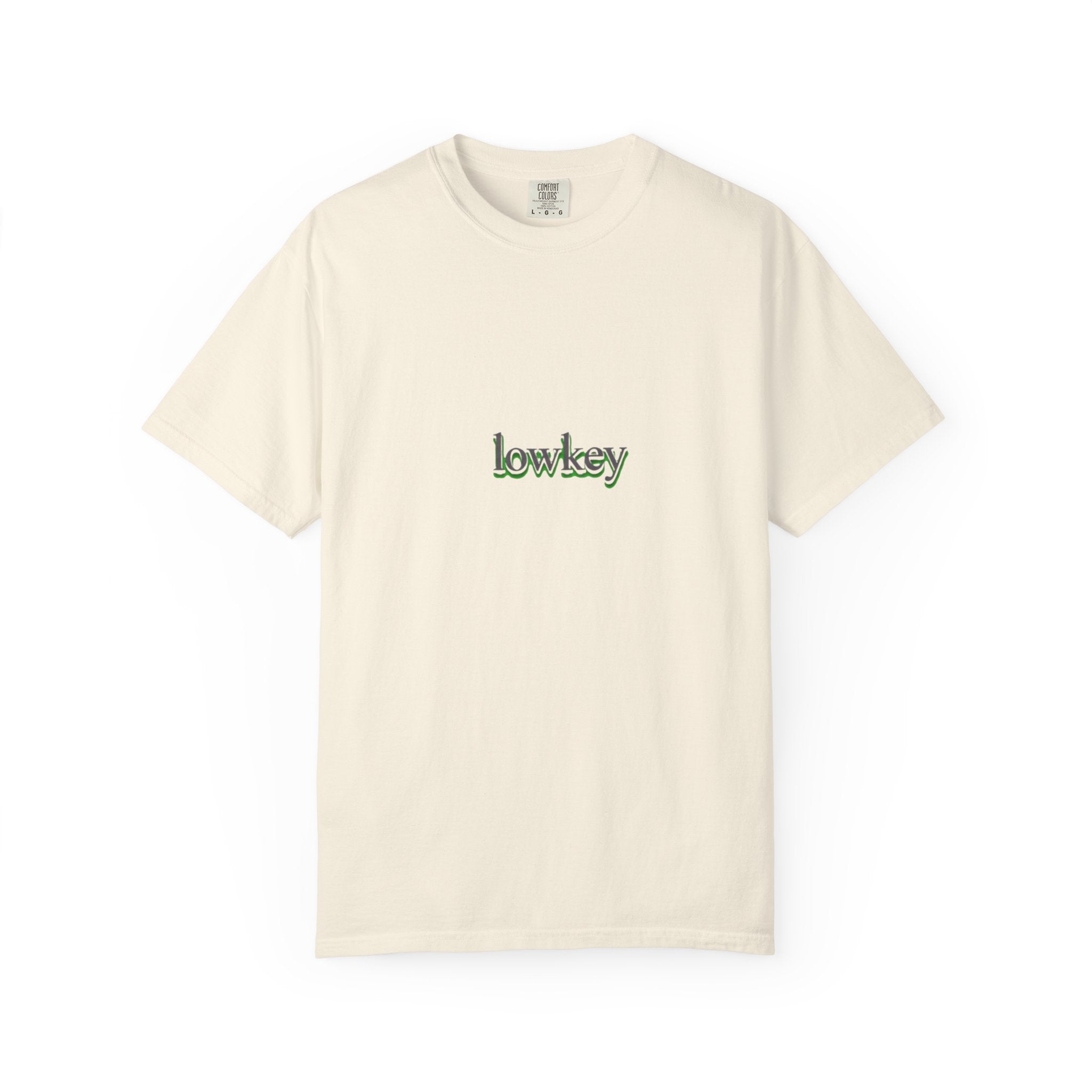 Lowkey Logo T-Shirt — Minimalist Front Text Tee