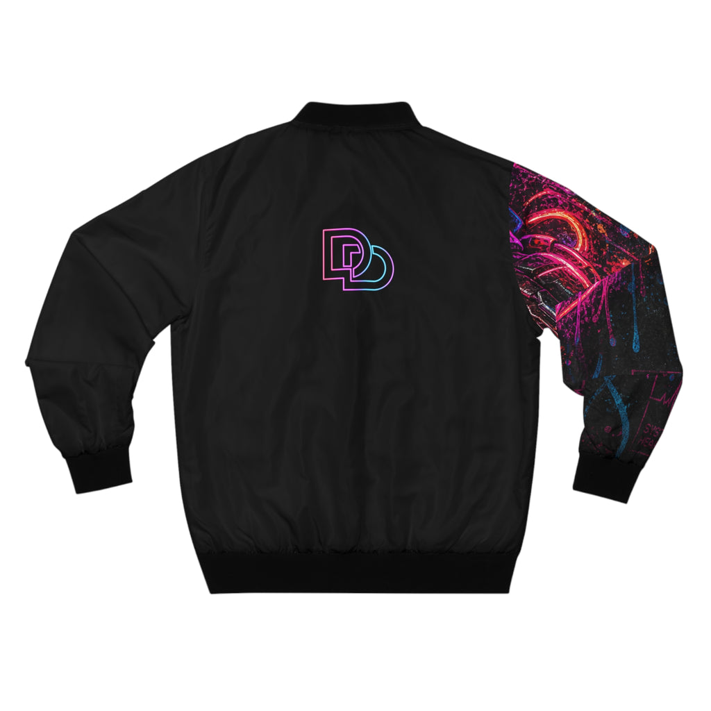 Unisex Cyber Heart Bomber Jacket