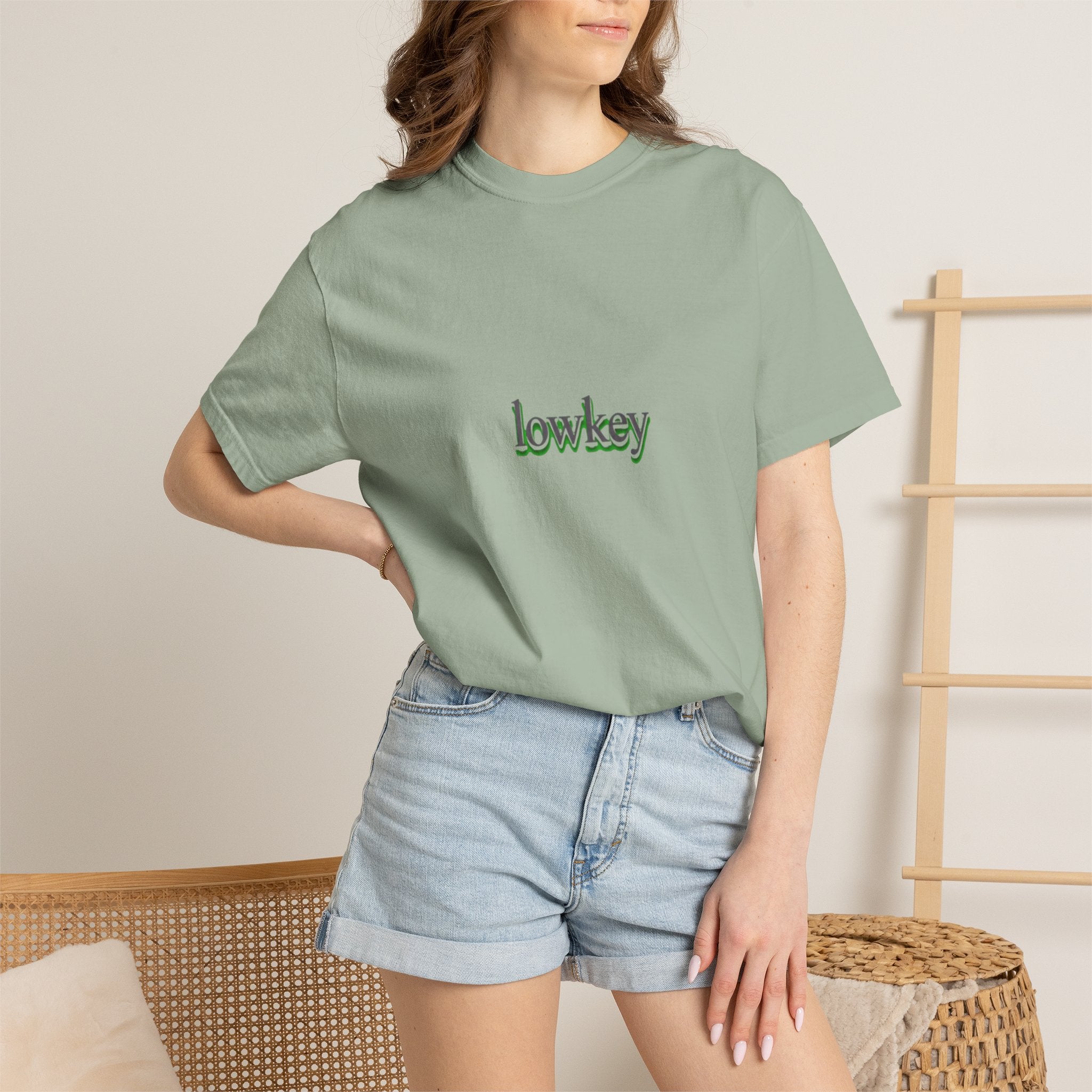 Lowkey Logo T-Shirt — Minimalist Front Text Tee