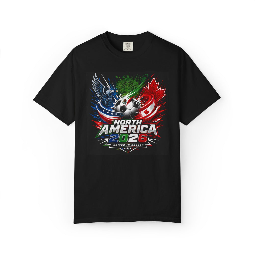 Unisex North America 2026 Soccer Tournament T-Shirt — USA Mexico Canada Football Fan Tee