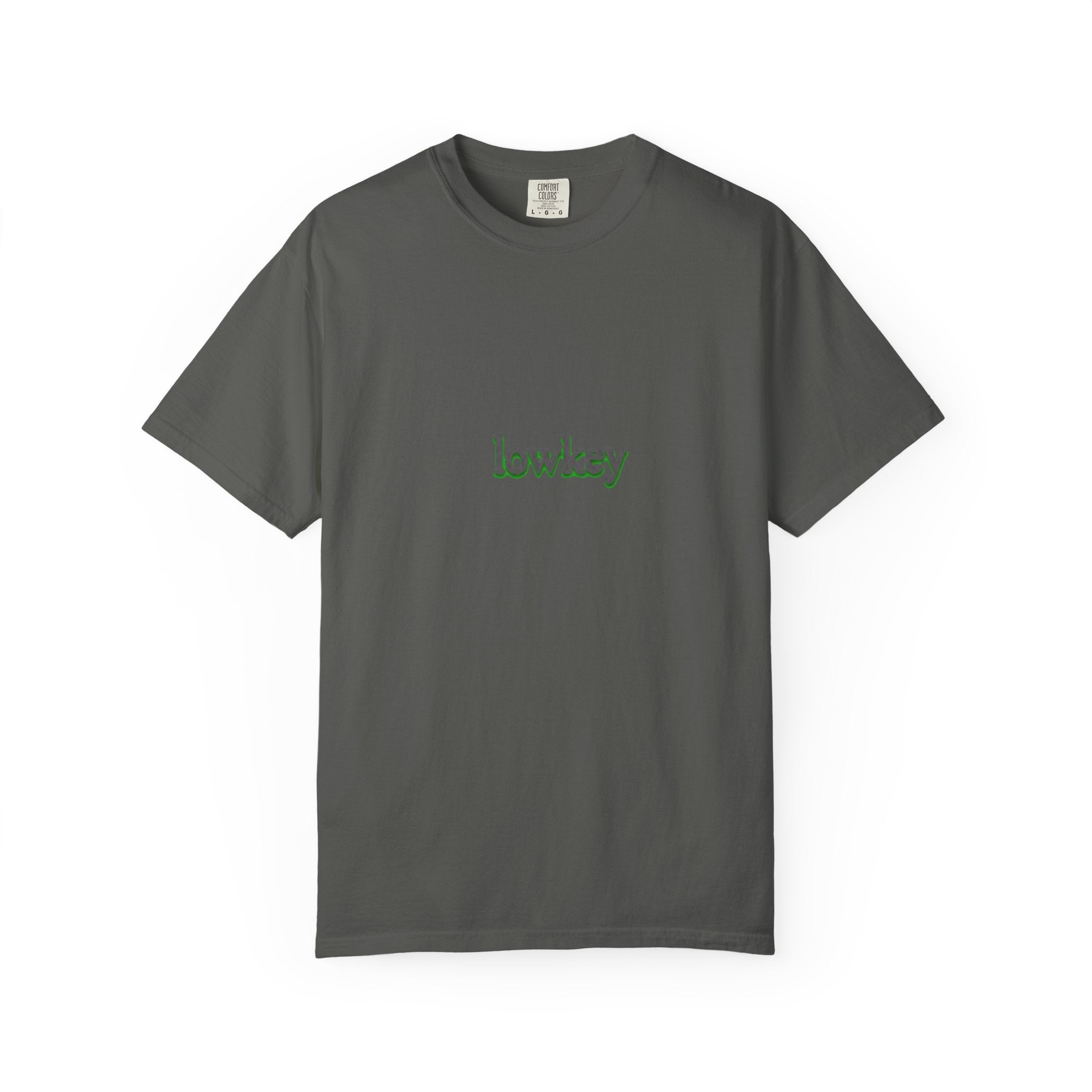 Lowkey Logo T-Shirt — Minimalist Front Text Tee