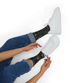 Funny Cartoon Podcast Socks — “Get My Foot Up” Sublimation Crew Socks