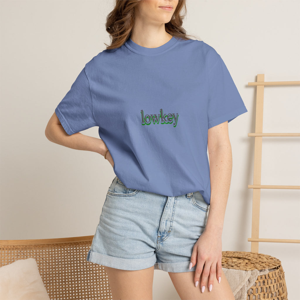 Lowkey Logo T-Shirt — Minimalist Front Text Tee
