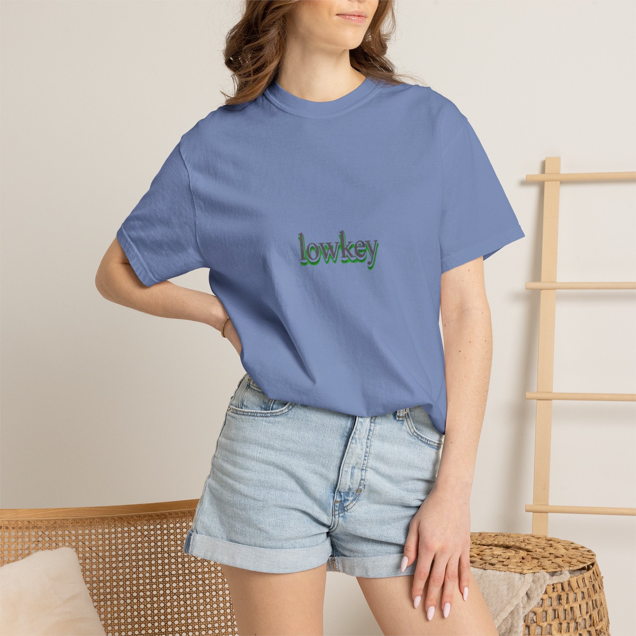Lowkey Logo T-Shirt — Minimalist Front Text Tee