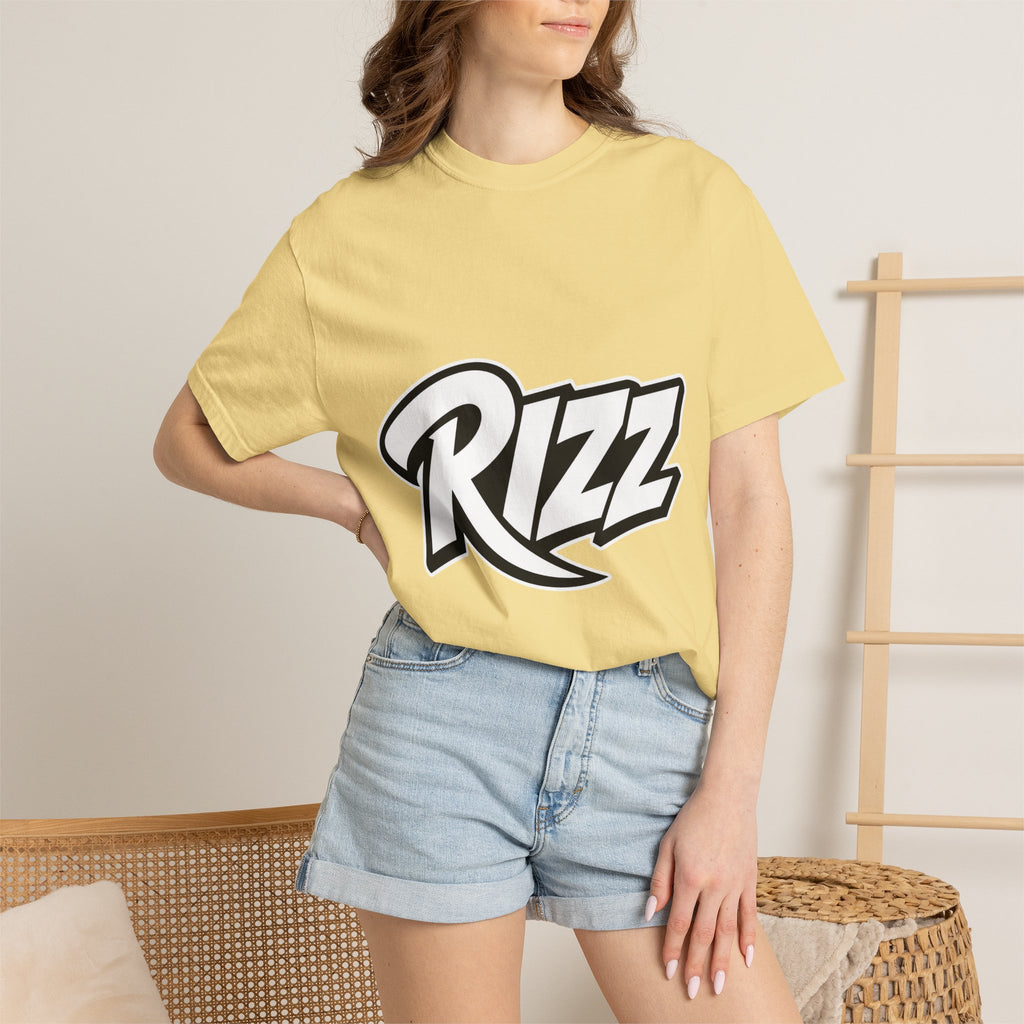 Slang Rizz Script Logo T-Shirt — Bold Streetwear Graphic Tee