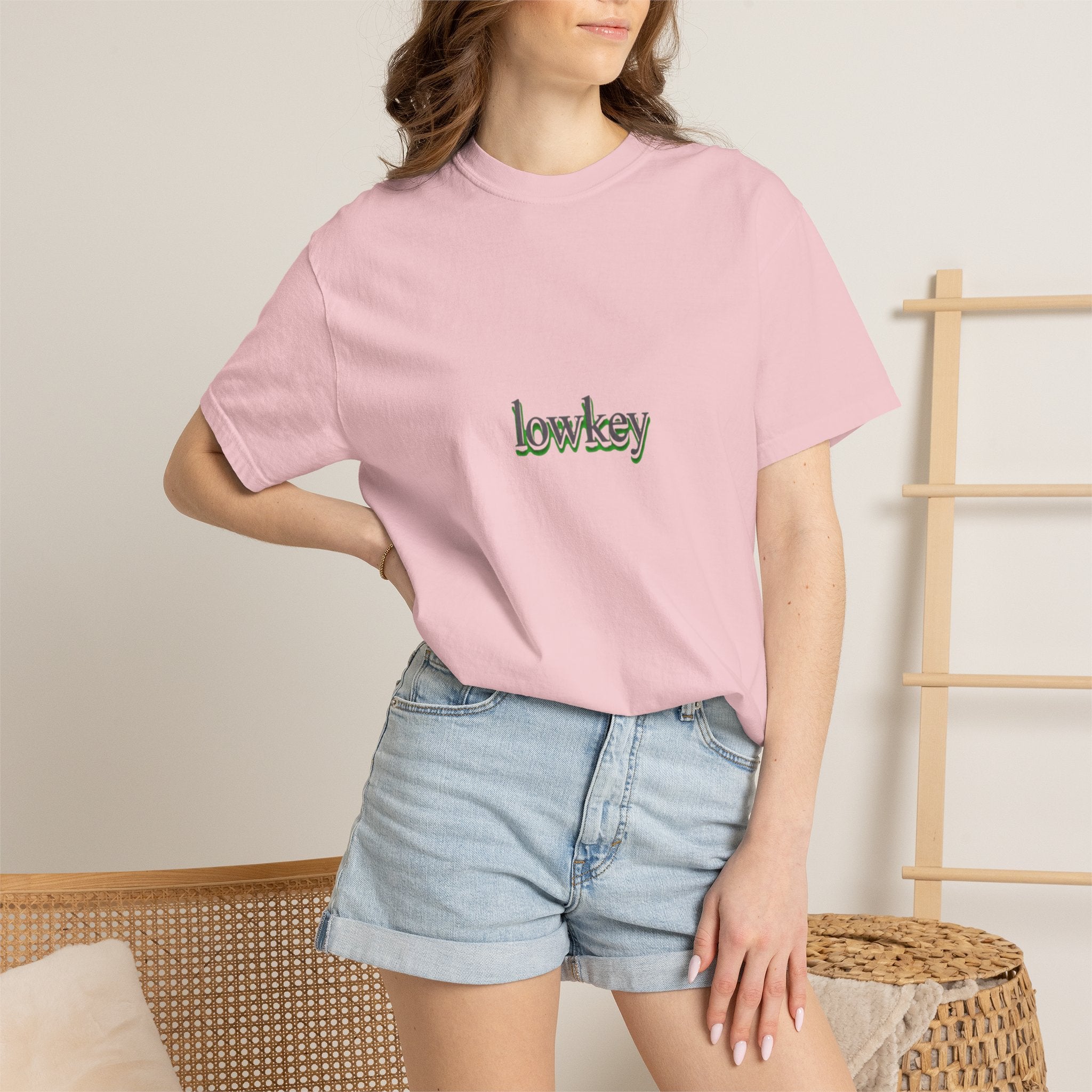 Lowkey Logo T-Shirt — Minimalist Front Text Tee