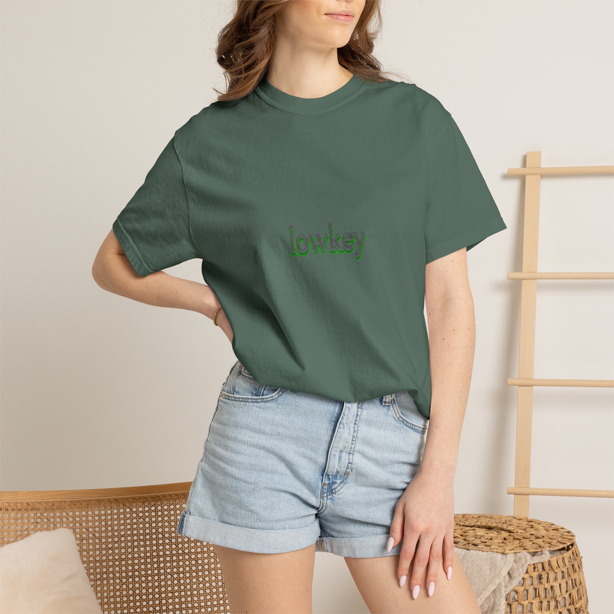 Lowkey Logo T-Shirt — Minimalist Front Text Tee