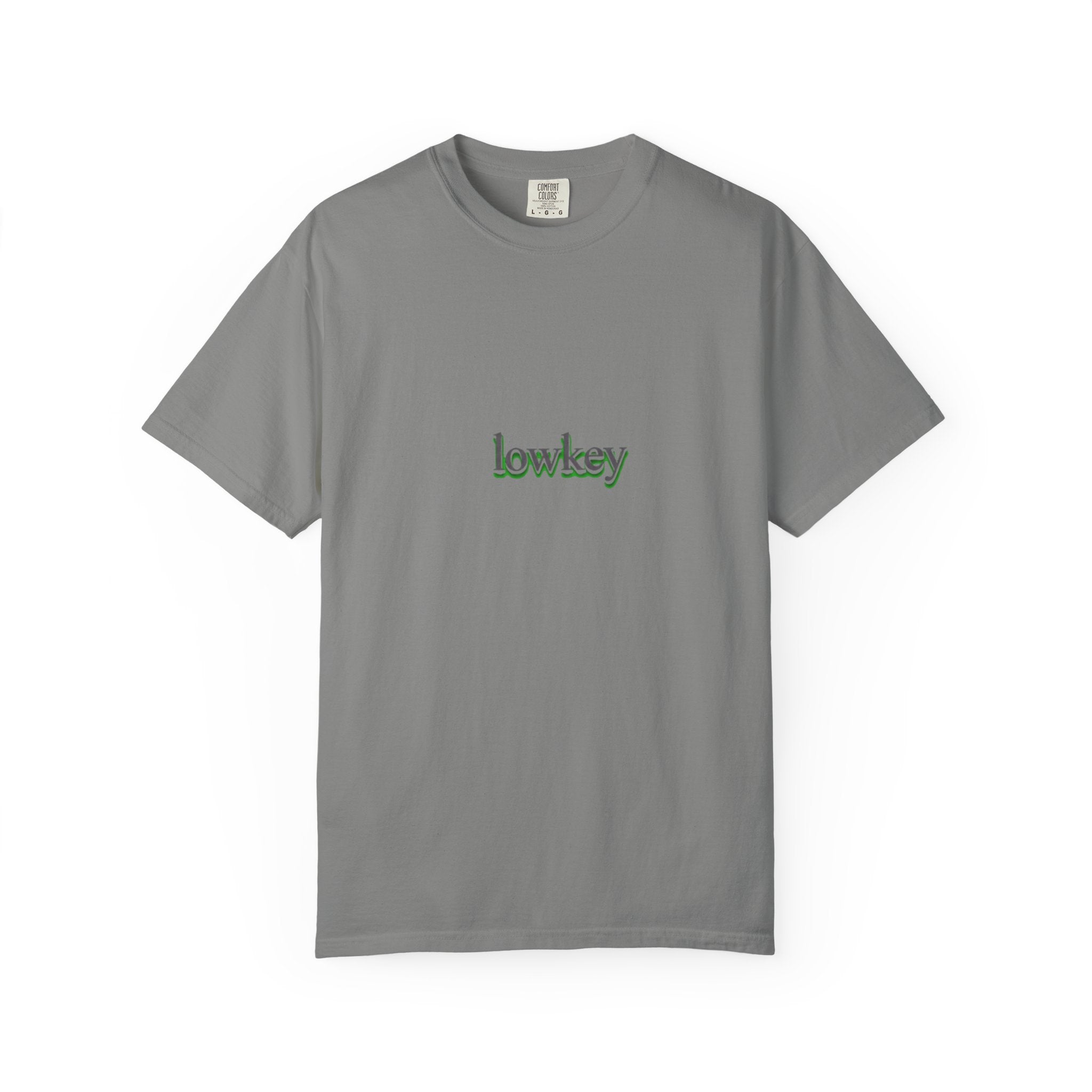 Lowkey Logo T-Shirt — Minimalist Front Text Tee