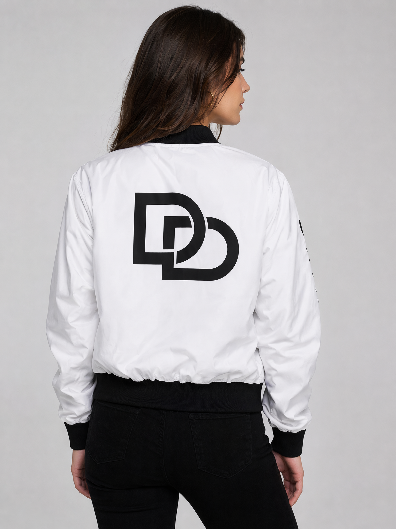 Unisex Stylish Grid Pattern Bomber Jacket