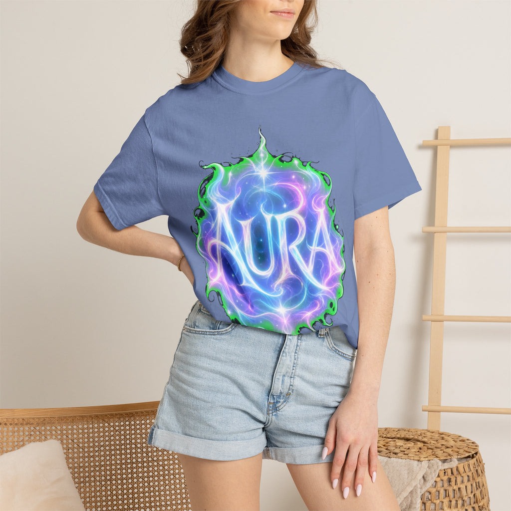 Aura Graphic T‑Shirt — Mystical Pastel Orb Design