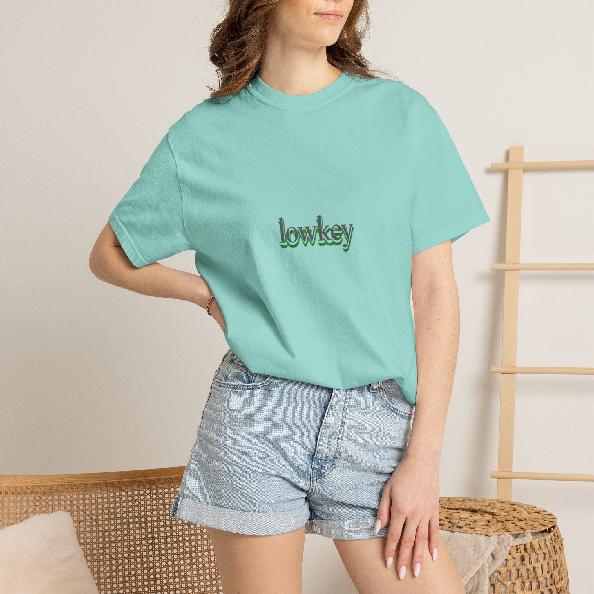 Lowkey Logo T-Shirt — Minimalist Front Text Tee