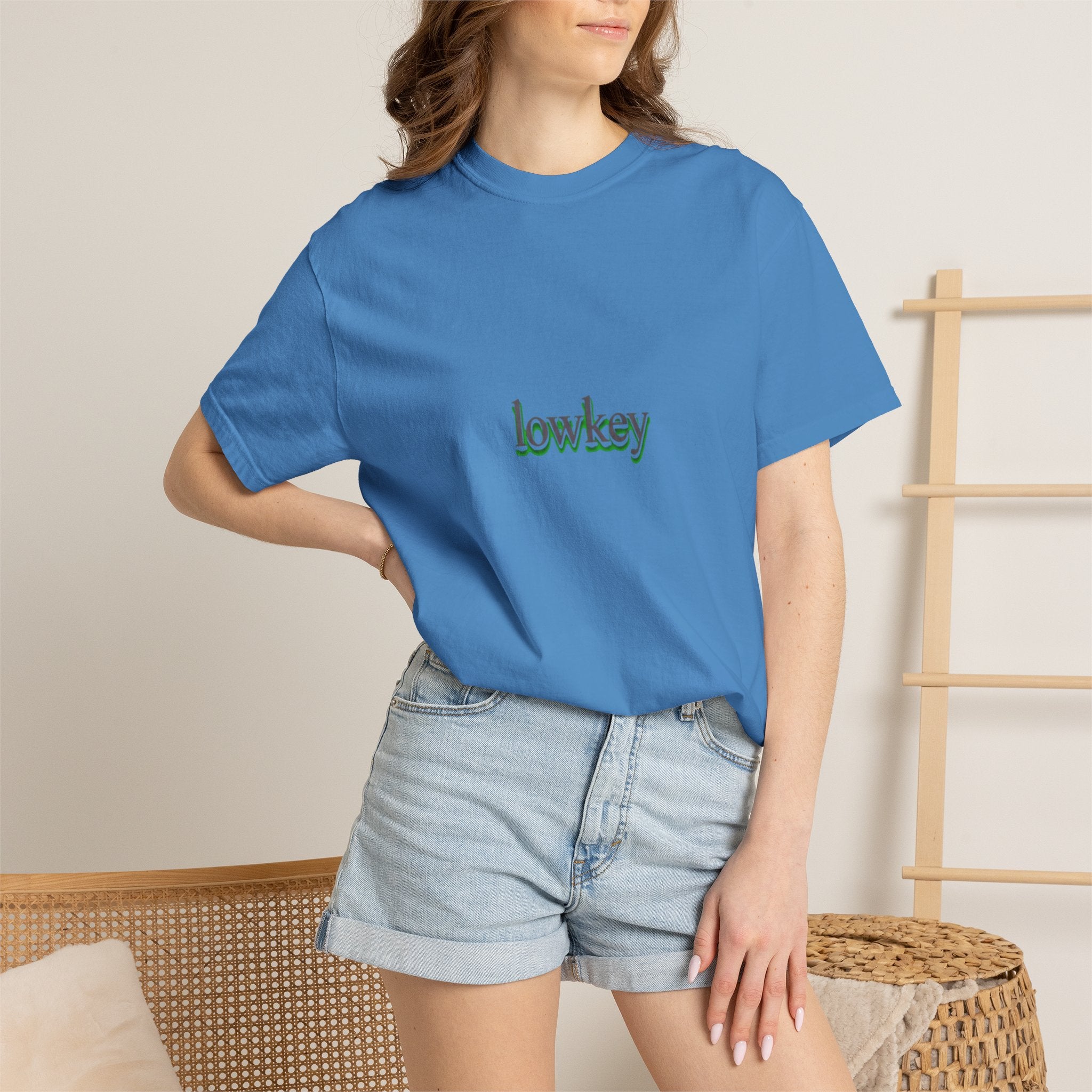Lowkey Logo T-Shirt — Minimalist Front Text Tee