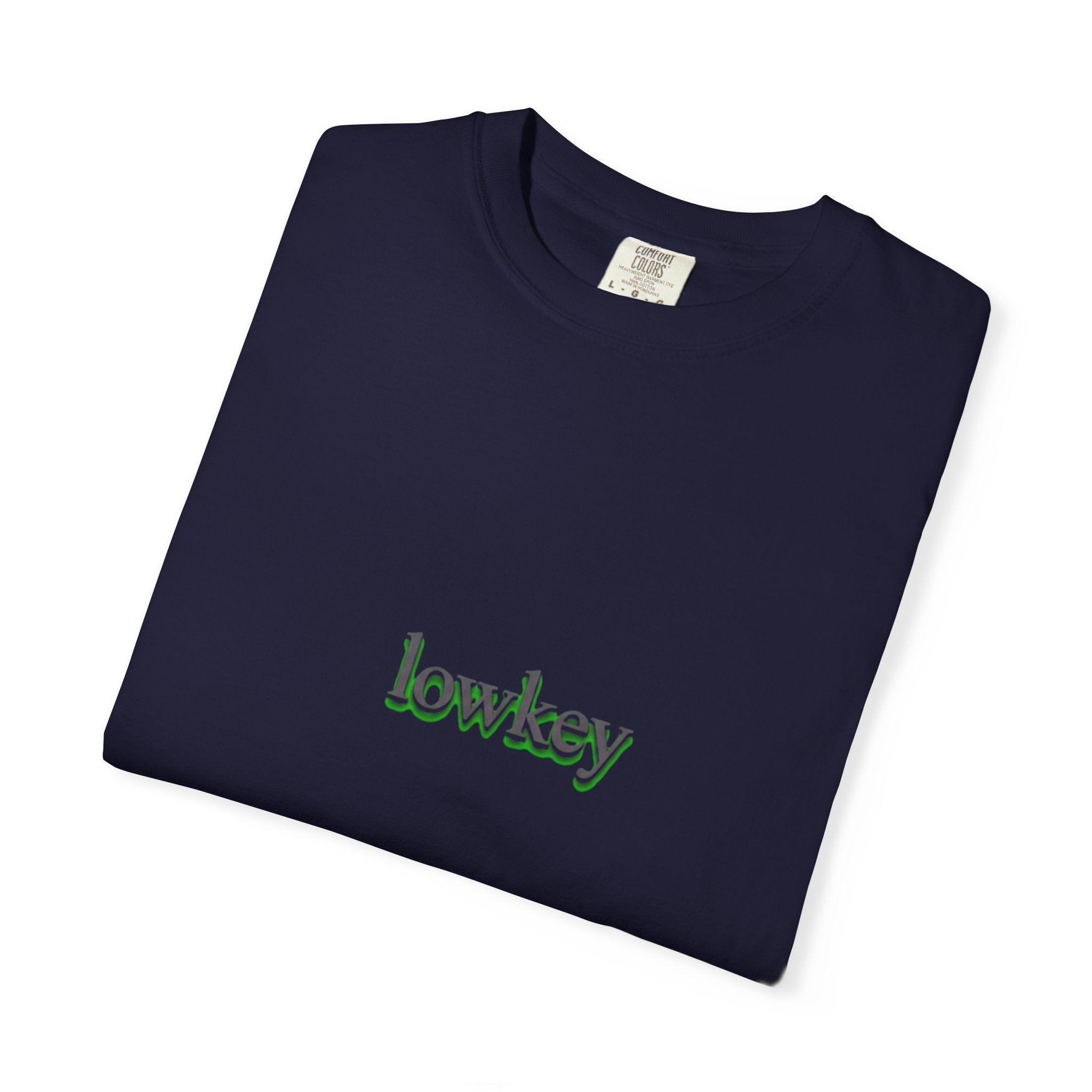 Lowkey Logo T-Shirt — Minimalist Front Text Tee