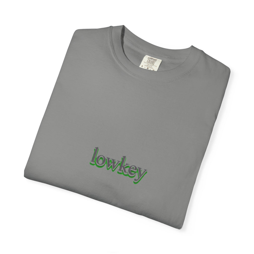 Lowkey Logo T-Shirt — Minimalist Front Text Tee