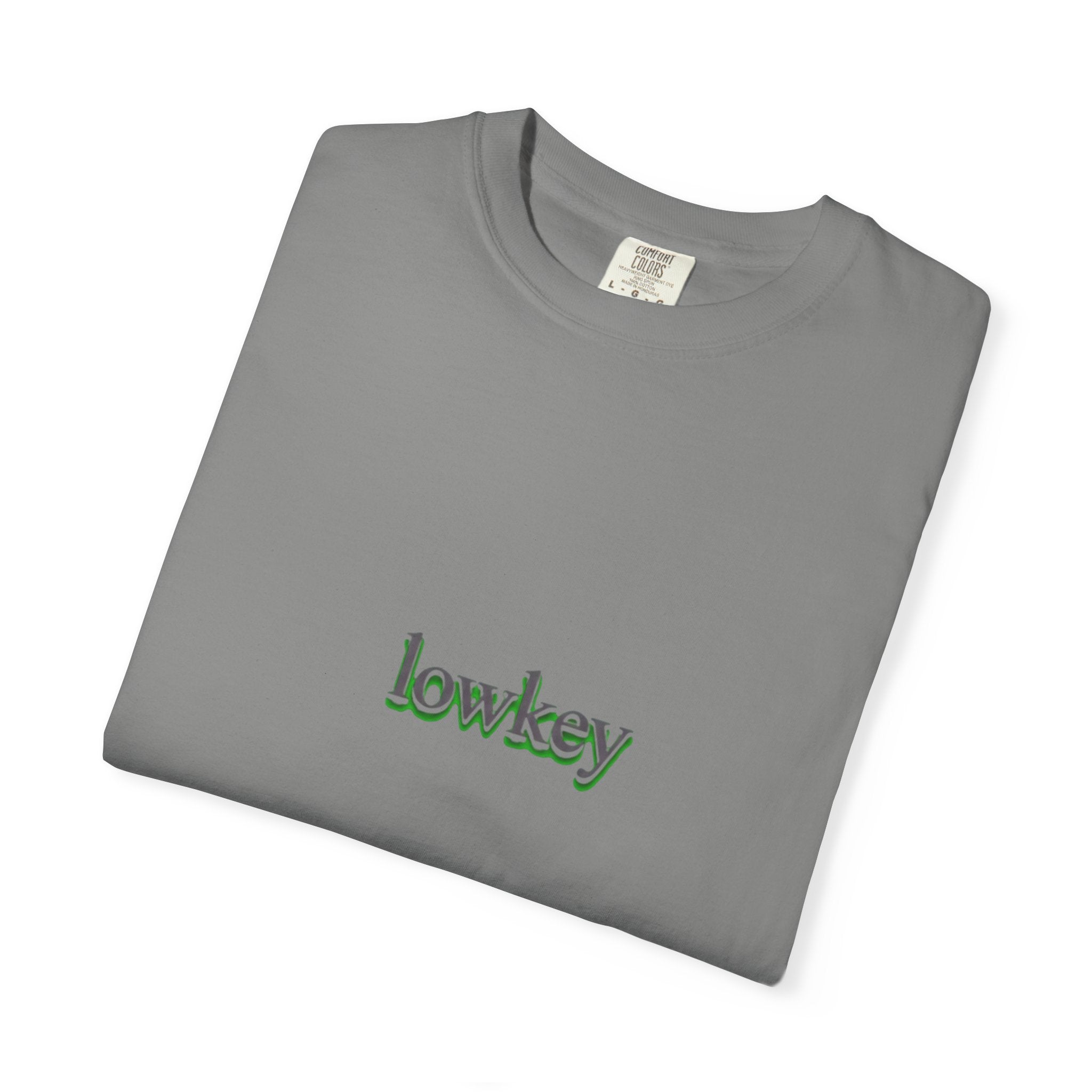 Lowkey Logo T-Shirt — Minimalist Front Text Tee