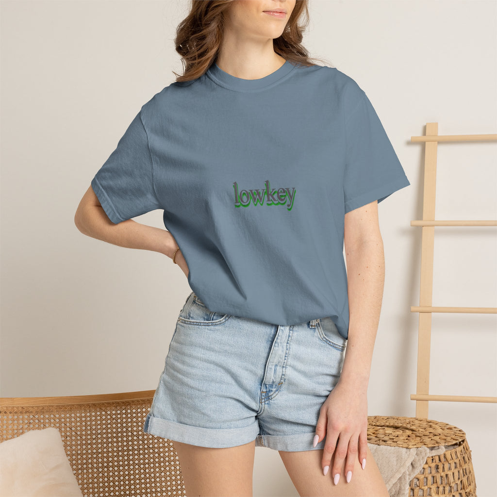 Lowkey Logo T-Shirt — Minimalist Front Text Tee