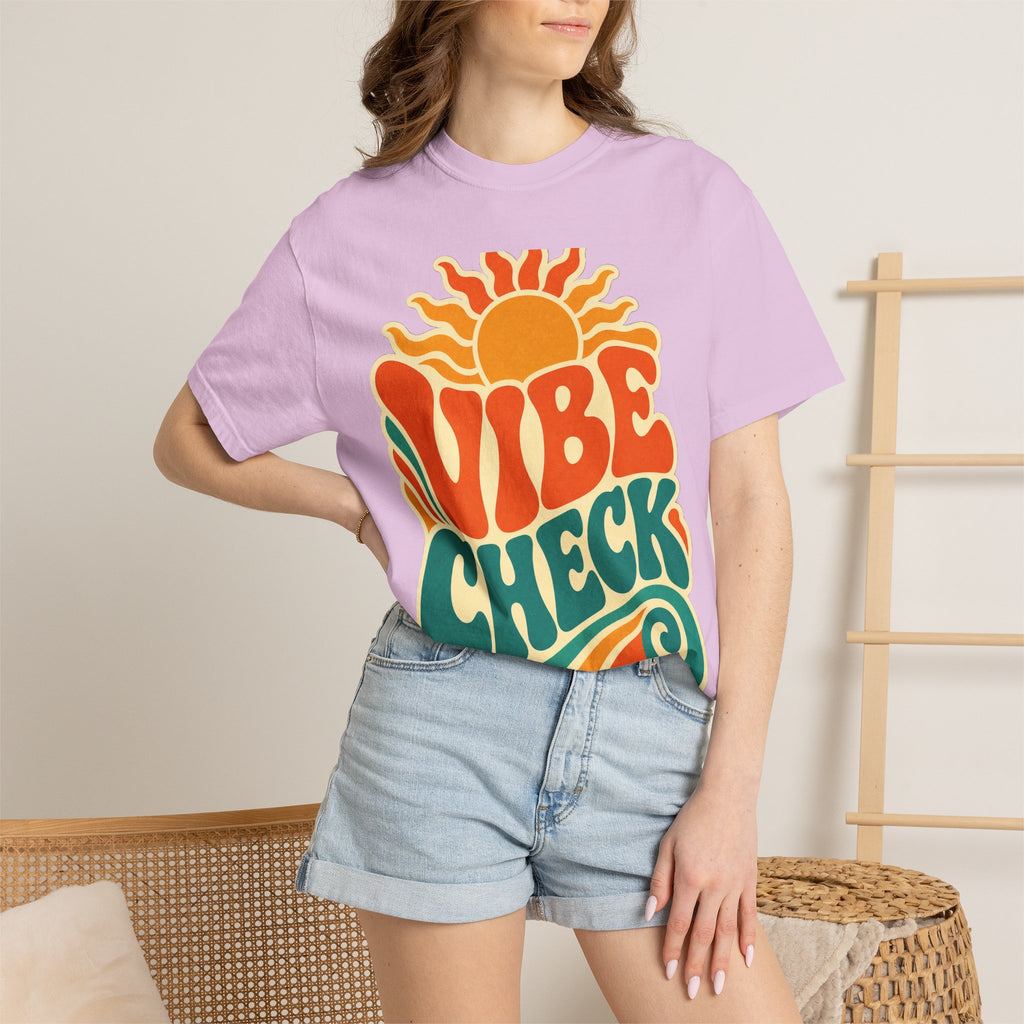 Vibe Check Retro Sun T-Shirt — 70s Wave Graphic Tee