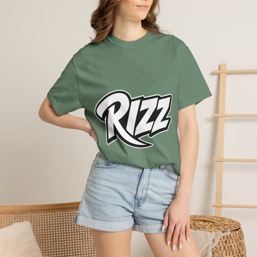 Slang Rizz Script Logo T-Shirt — Bold Streetwear Graphic Tee