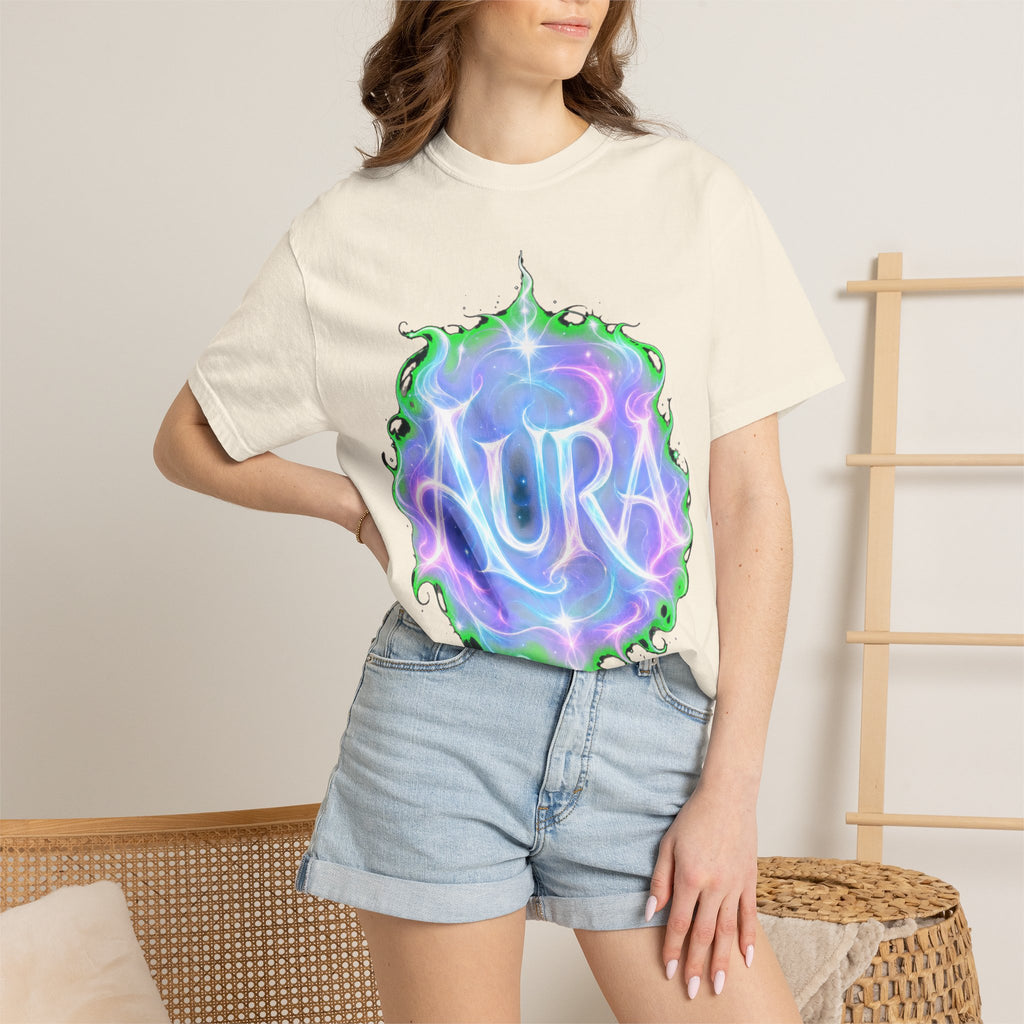 Aura Graphic T‑Shirt — Mystical Pastel Orb Design