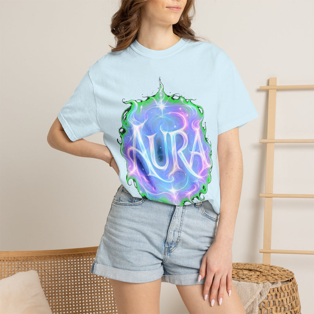 Aura Graphic T‑Shirt — Mystical Pastel Orb Design