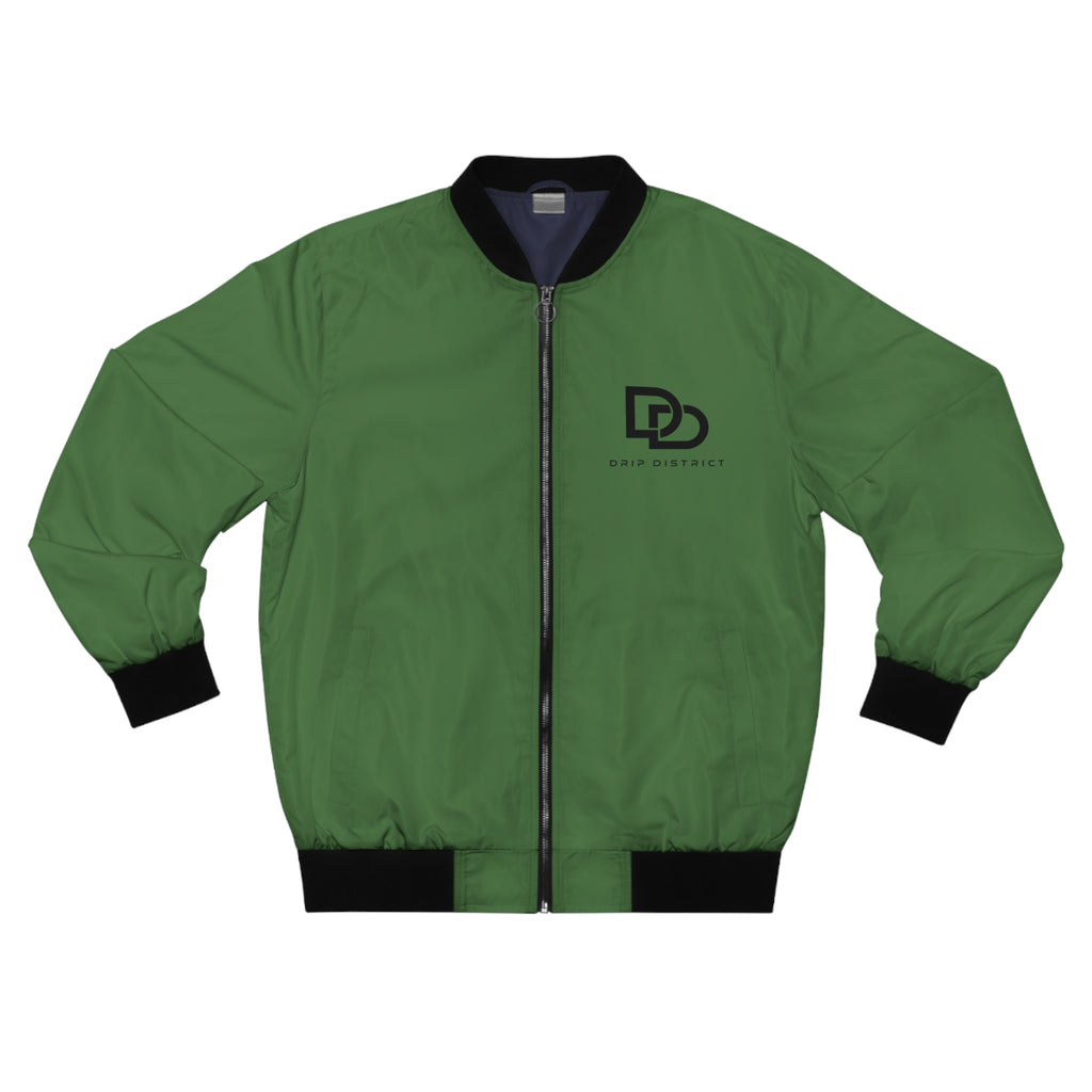 Unisex Olive Green Bomber Jacket