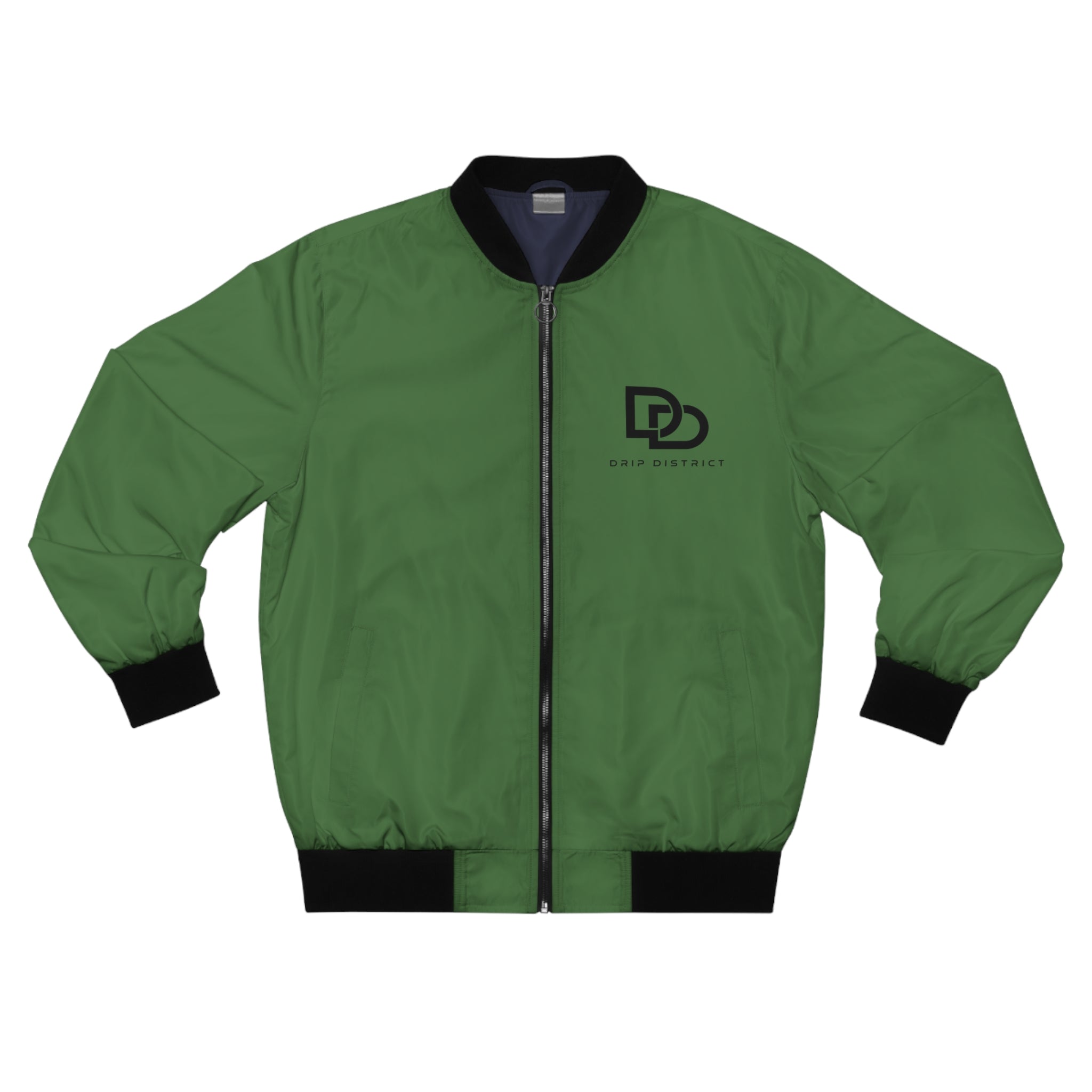 Unisex Olive Green Bomber Jacket