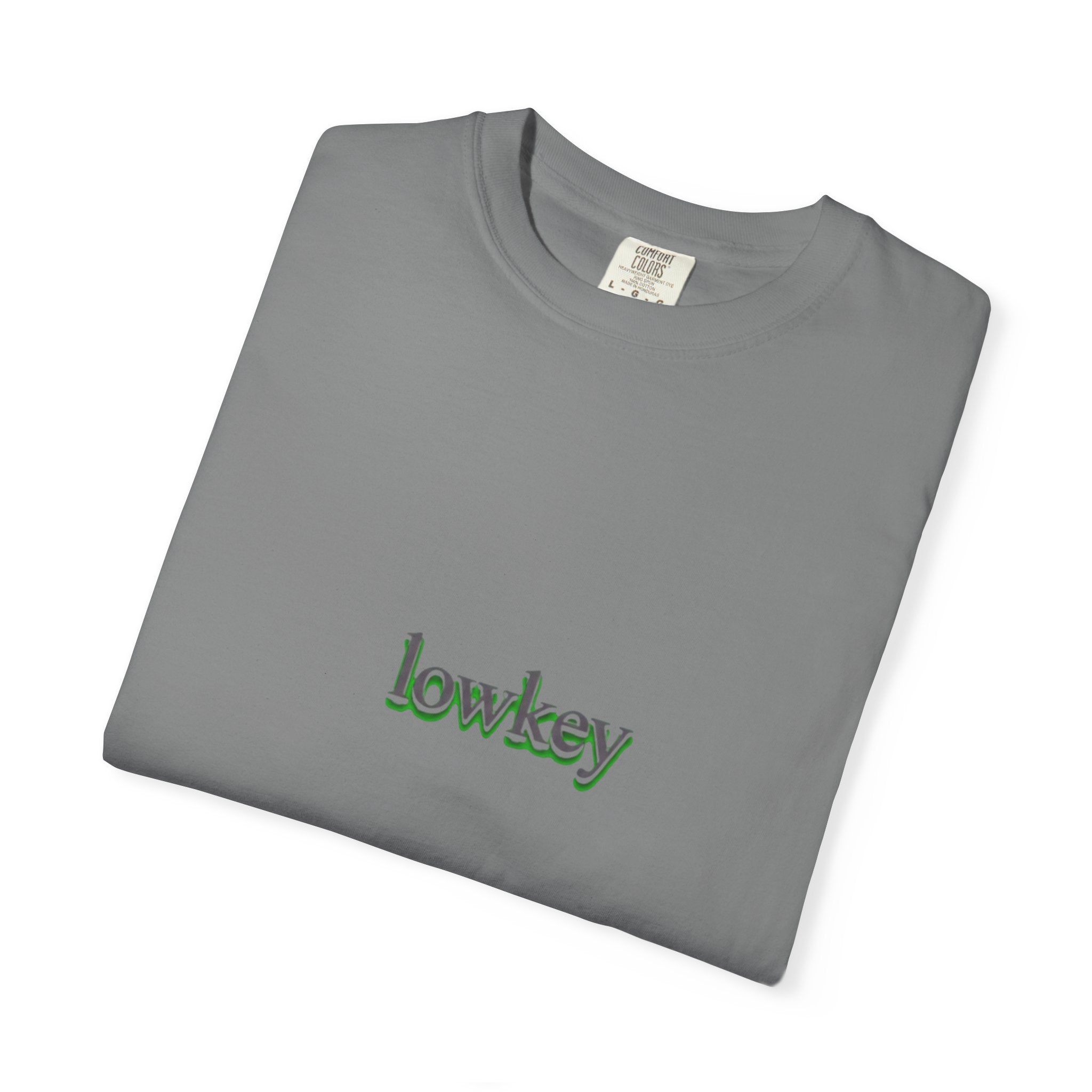 Lowkey Logo T-Shirt — Minimalist Front Text Tee
