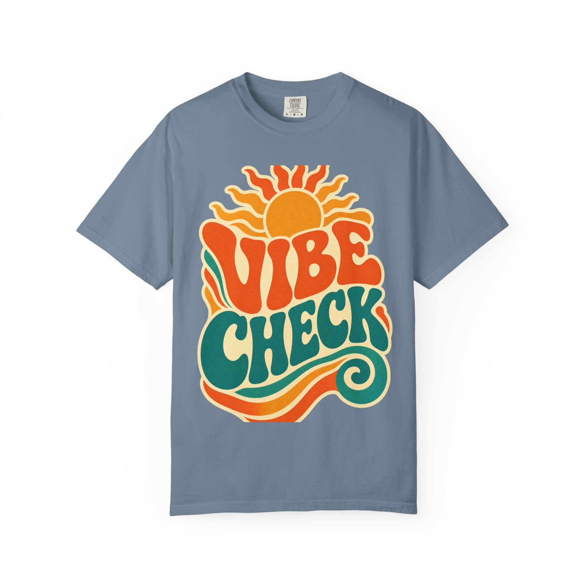Vibe Check Retro Sun T-Shirt — 70s Wave Graphic Tee