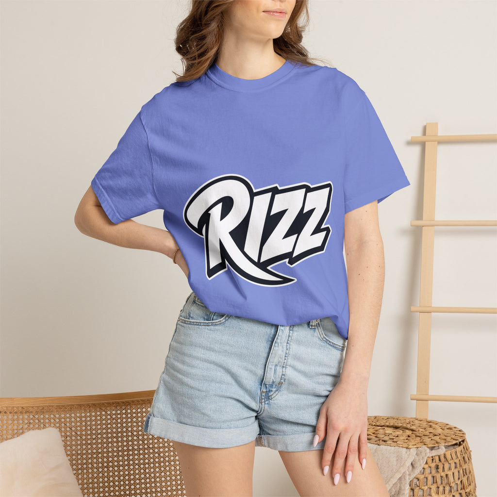 Slang Rizz Script Logo T-Shirt — Bold Streetwear Graphic Tee