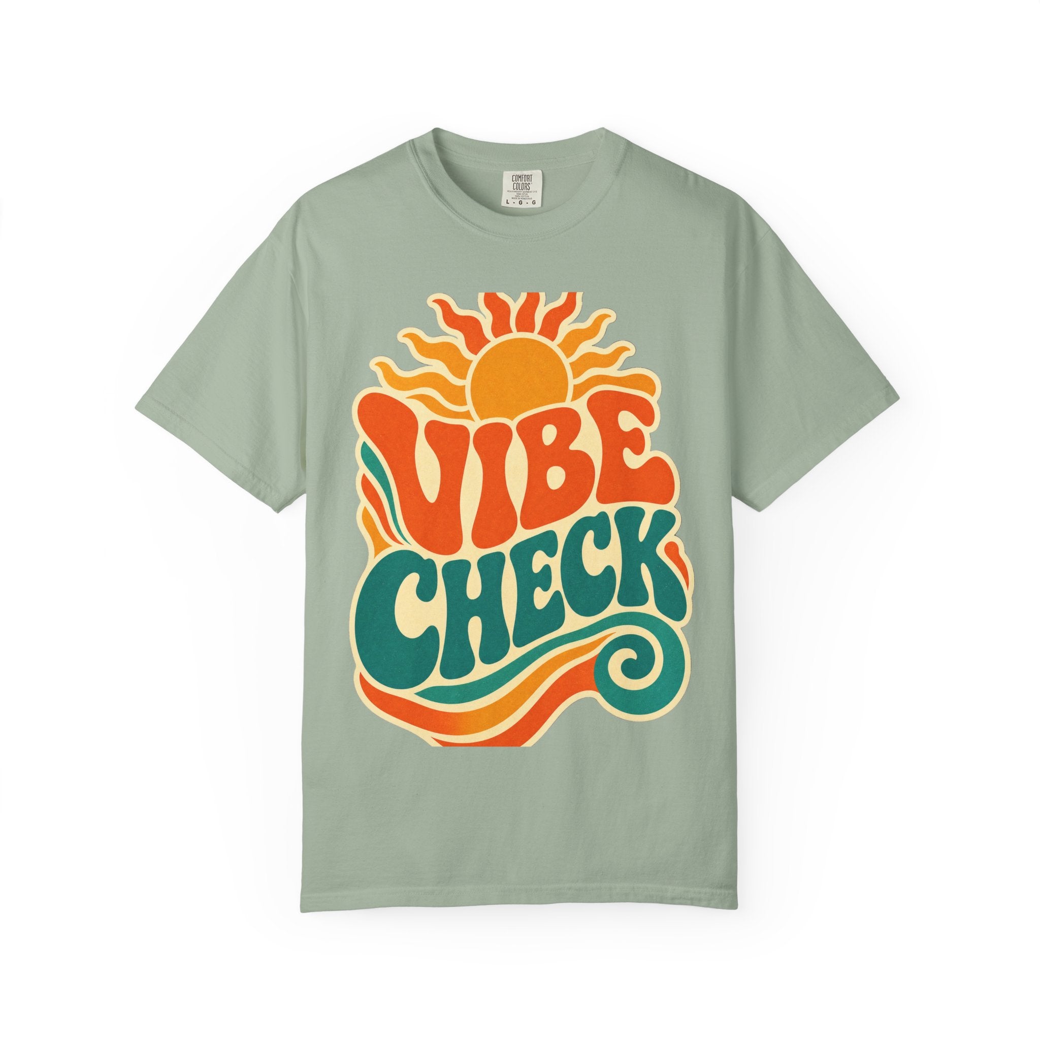 Vibe Check Retro Sun T-Shirt — 70s Wave Graphic Tee