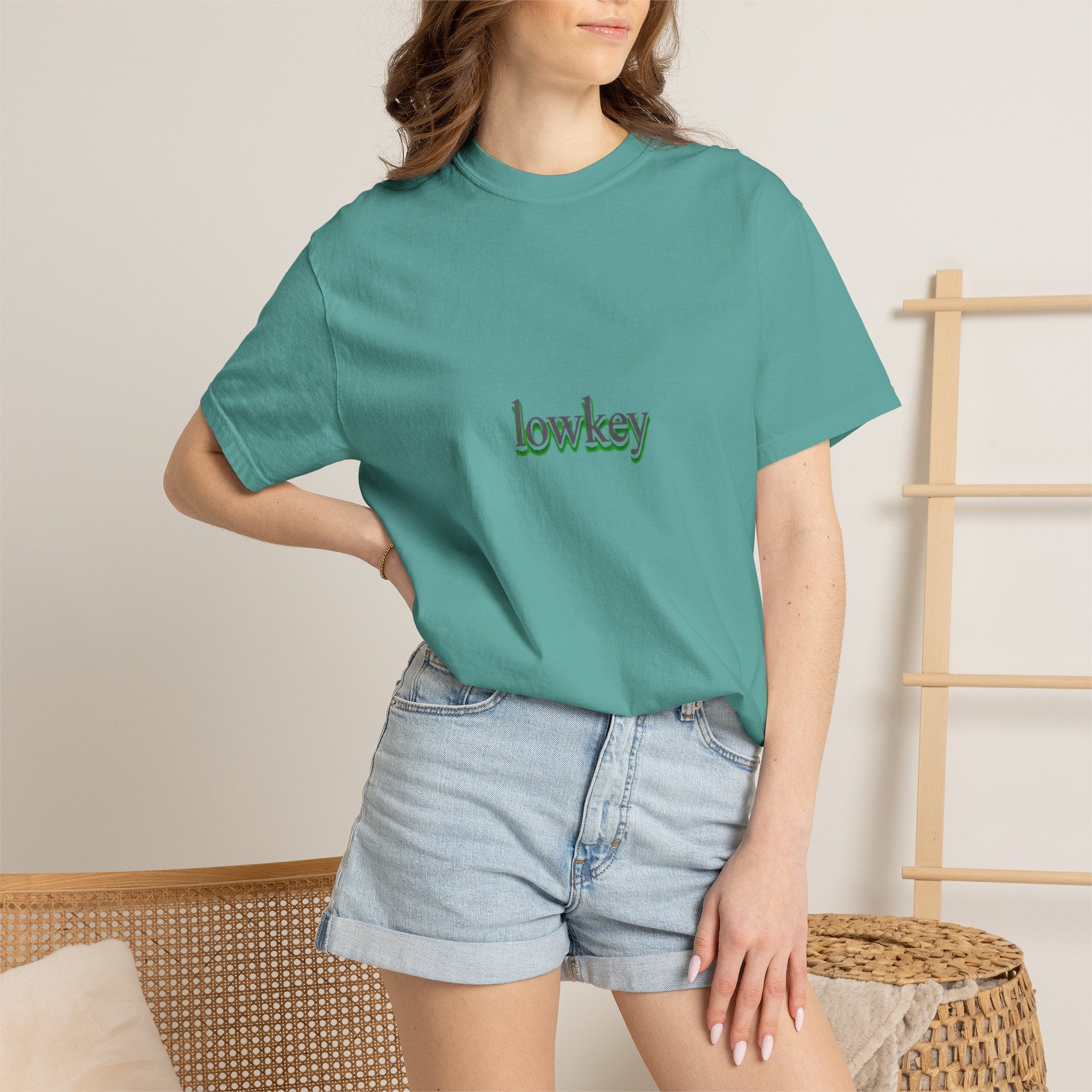 Lowkey Logo T-Shirt — Minimalist Front Text Tee