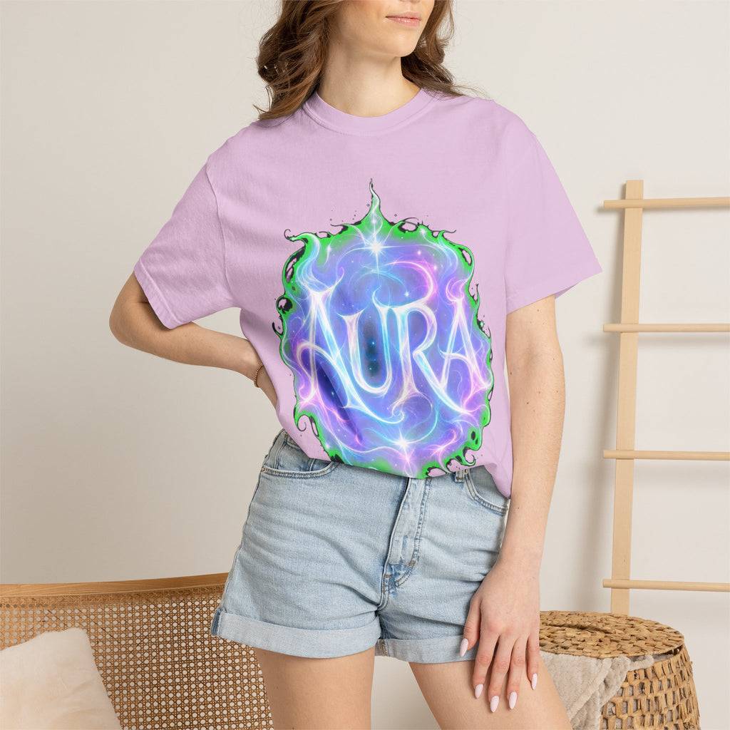 Aura Graphic T‑Shirt — Mystical Pastel Orb Design
