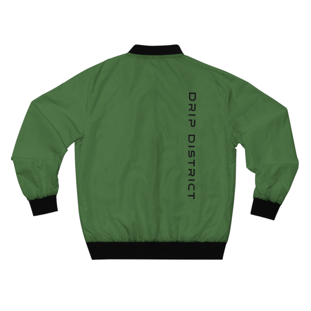 Unisex Olive Green Bomber Jacket