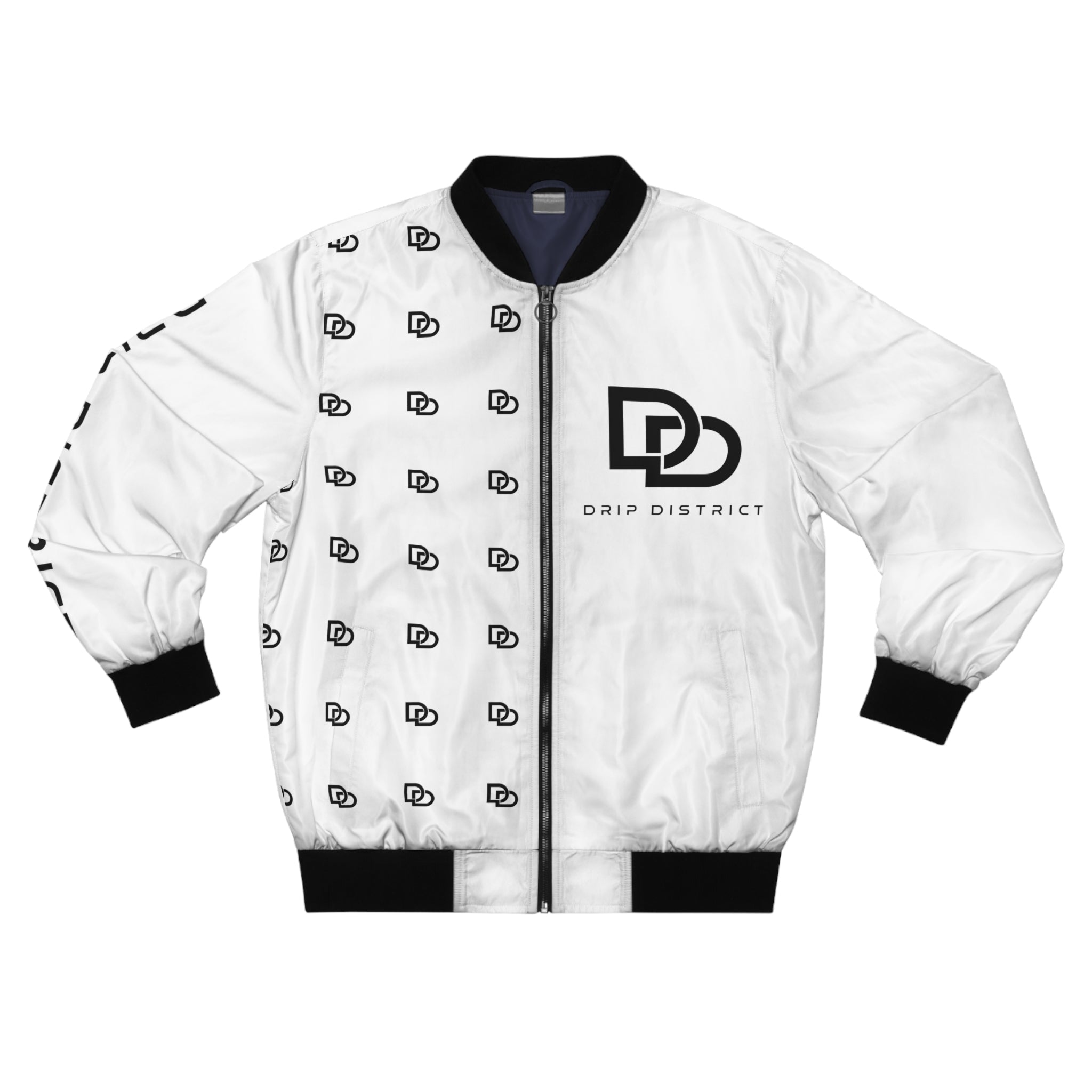 Unisex Stylish Grid Pattern Bomber Jacket